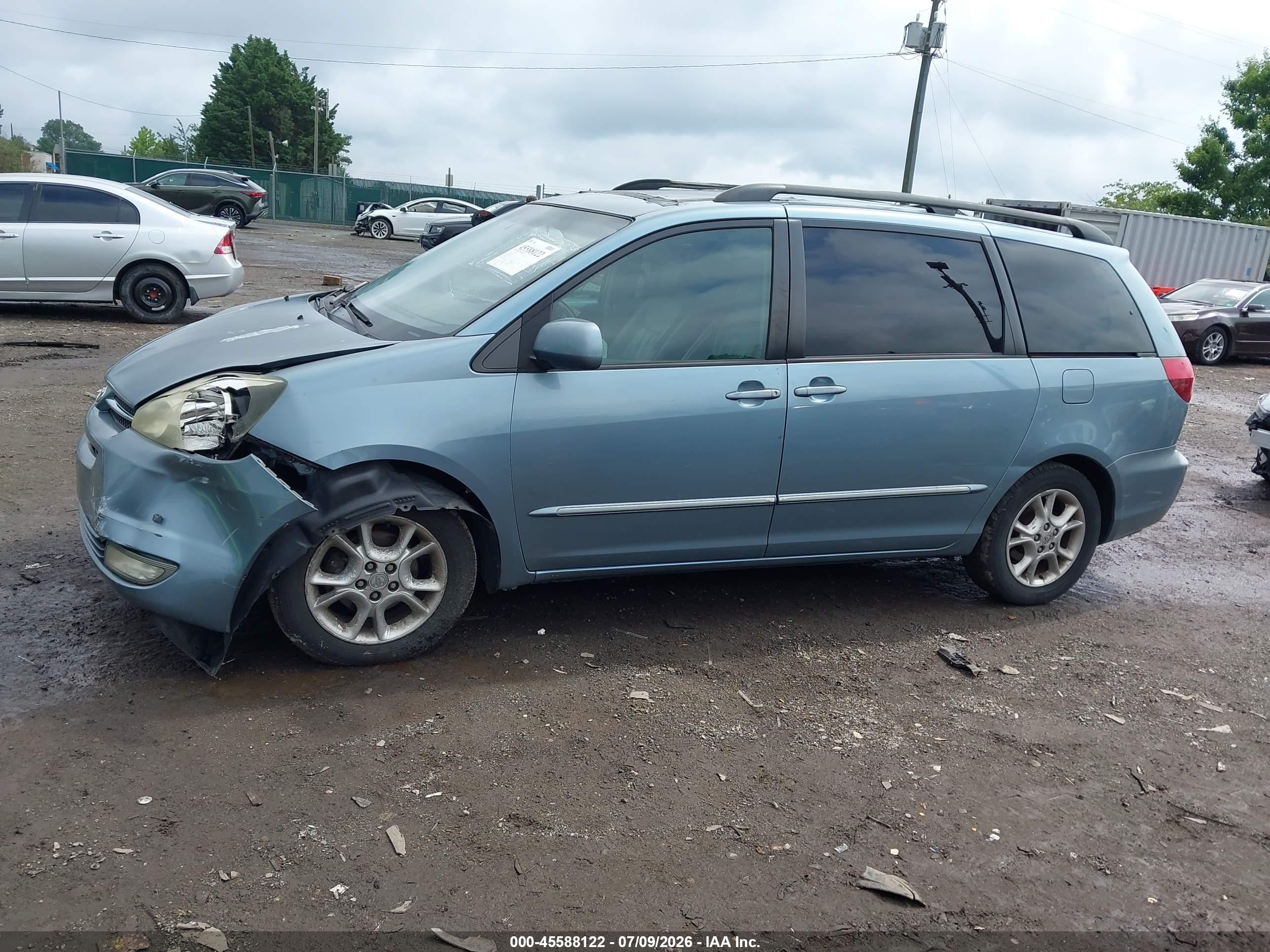 2005 Toyota Sienna Xle Limited Blue vin: 5TDZA22C45S387213