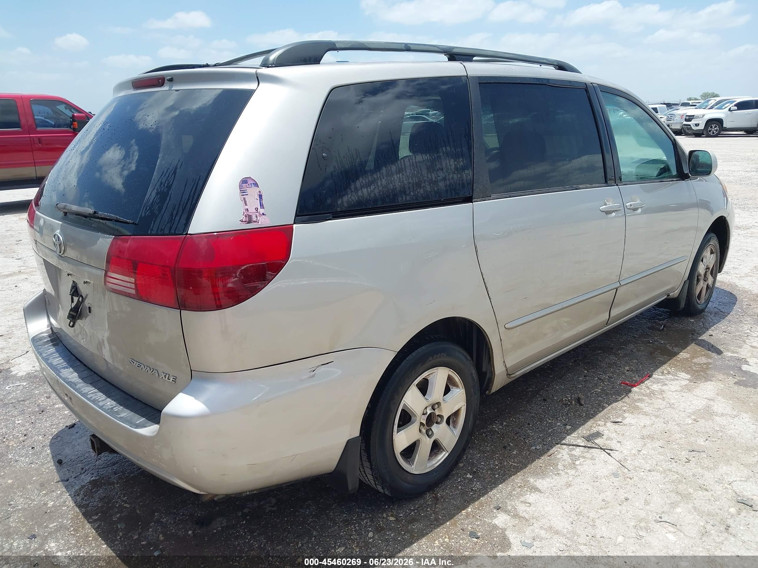2004 Toyota Sienna Xle Gray vin: 5TDZA22C54S153757