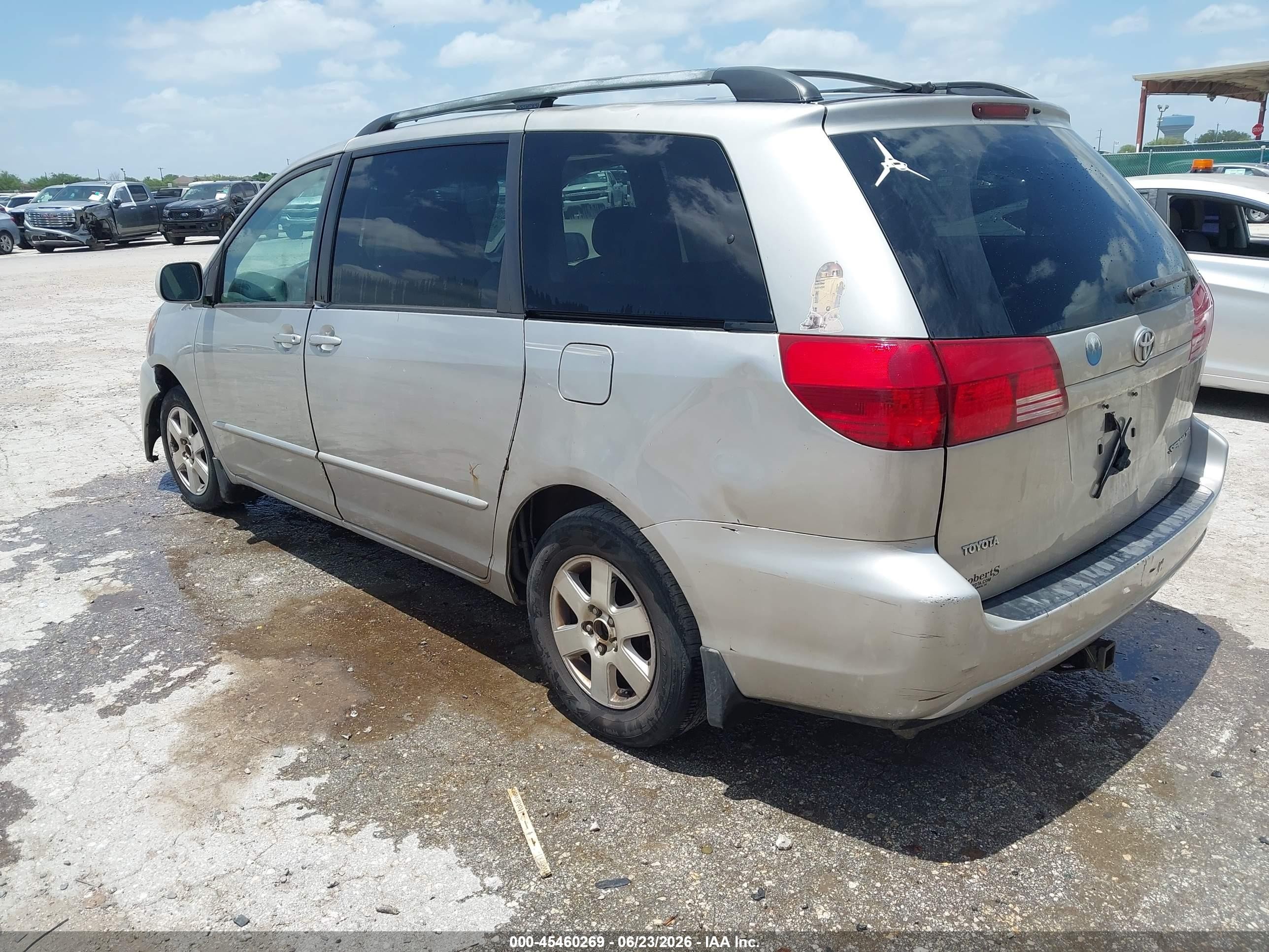 2004 Toyota Sienna Xle Gray vin: 5TDZA22C54S153757
