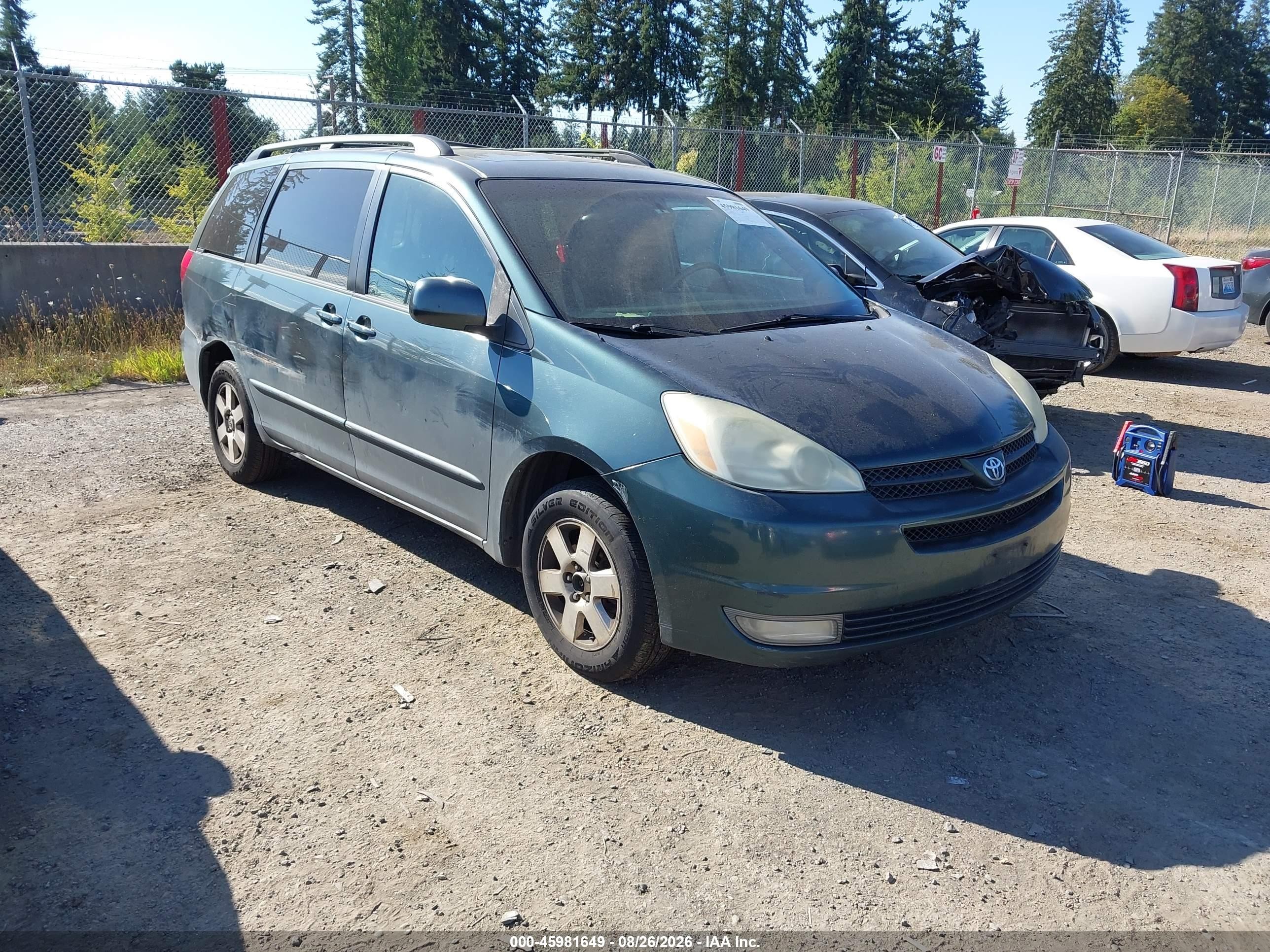 2004 Toyota Sienna Xle Gray vin: 5TDZA22C54S202522