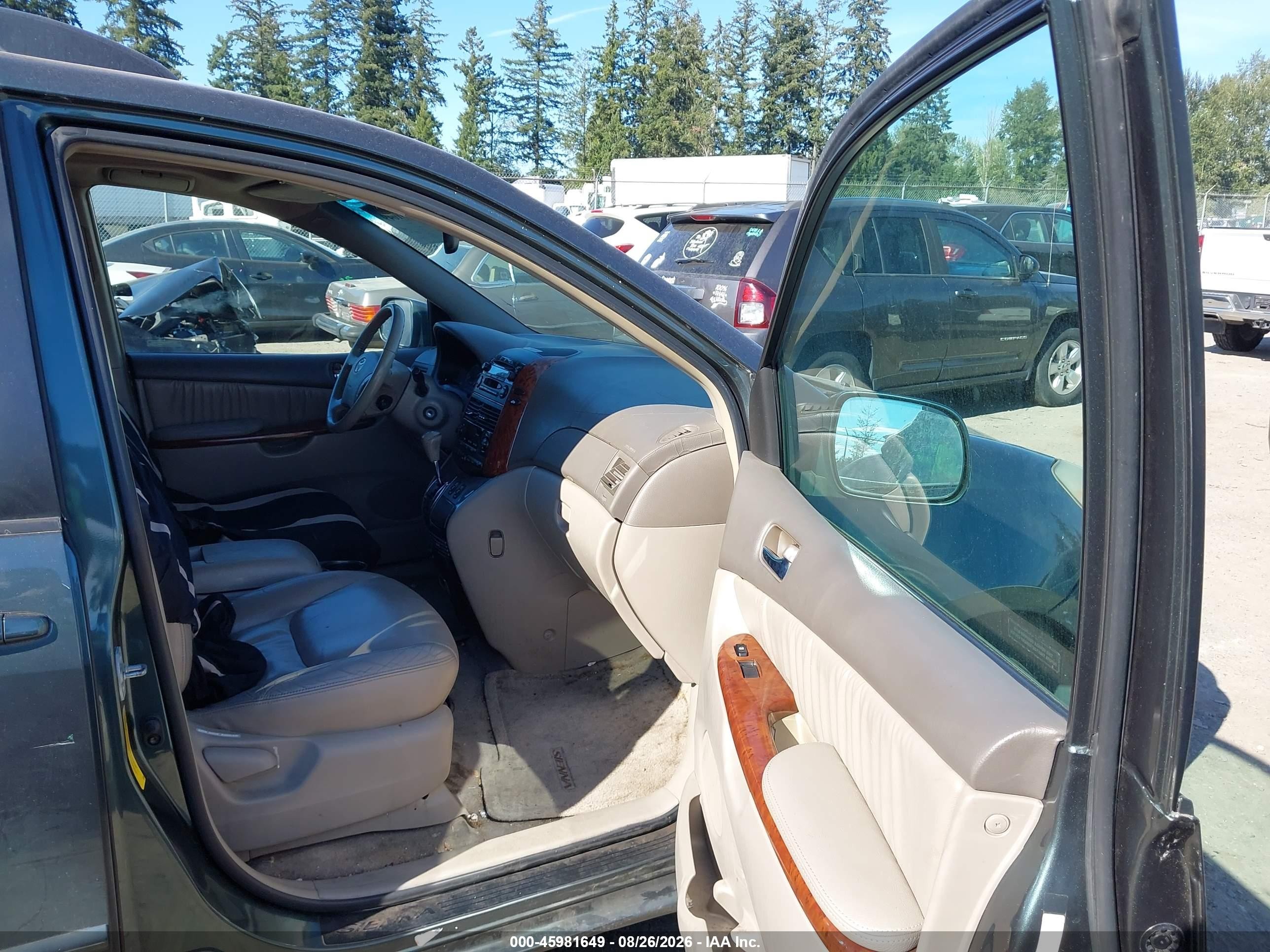 2004 Toyota Sienna Xle Gray vin: 5TDZA22C54S202522