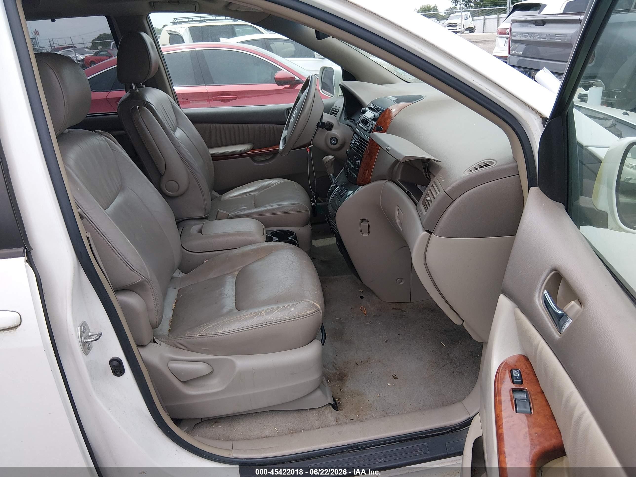 2004 Toyota Sienna Xle White vin: 5TDZA22C54S215867