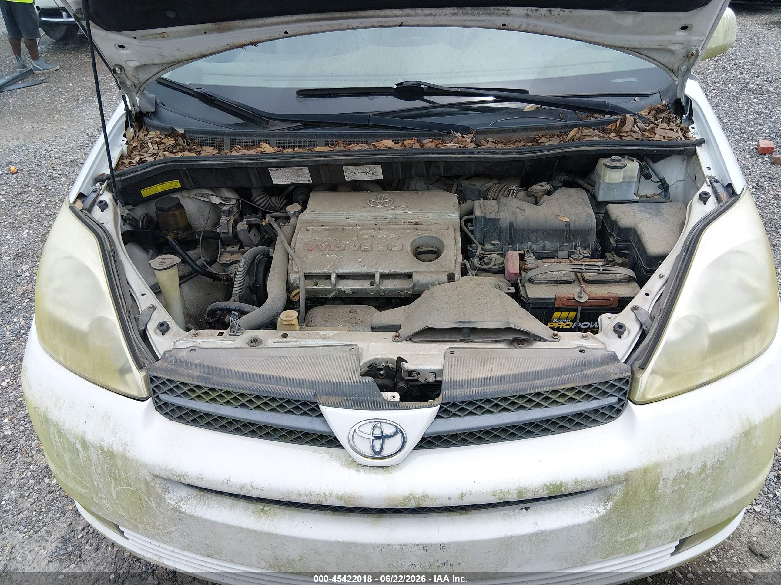 2004 Toyota Sienna Xle White vin: 5TDZA22C54S215867