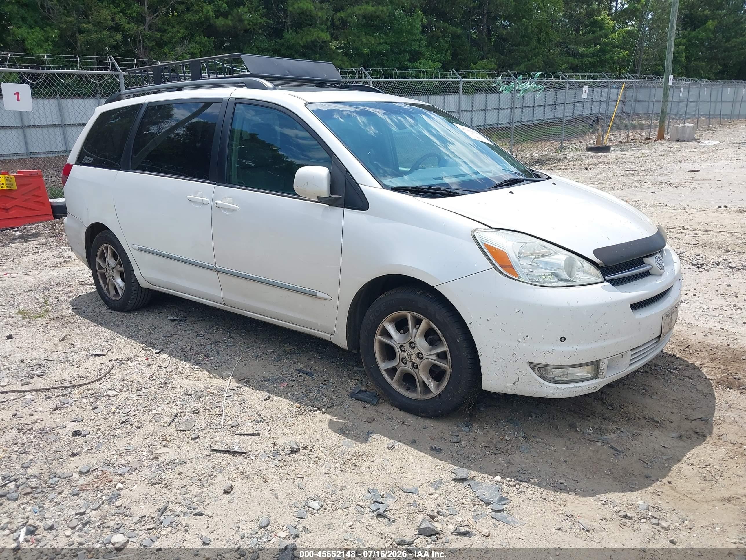 2005 Toyota Sienna Xle Limited White vin: 5TDZA22C55S290229