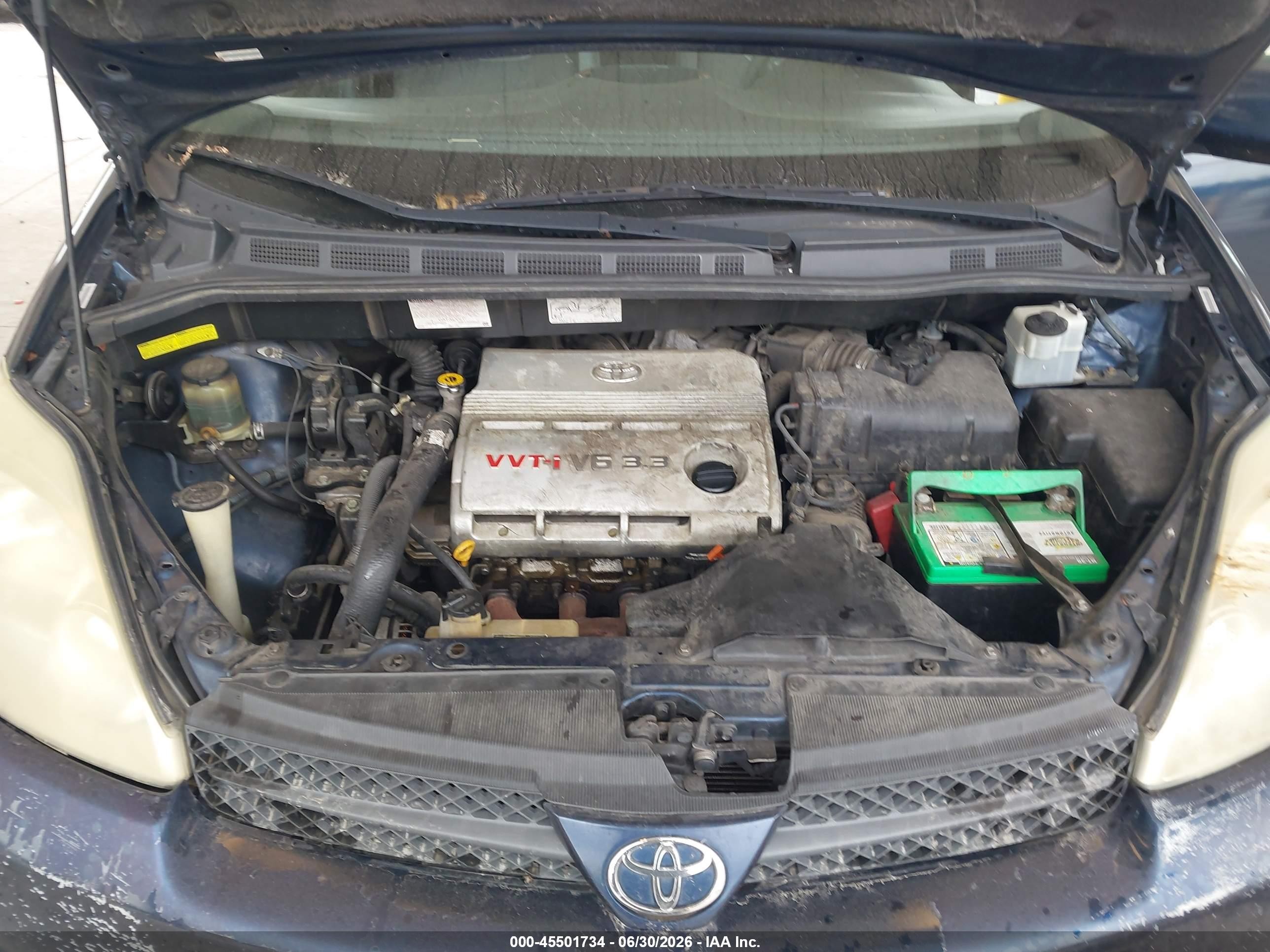 2004 Toyota Sienna Xle Blue vin: 5TDZA22C64S078065