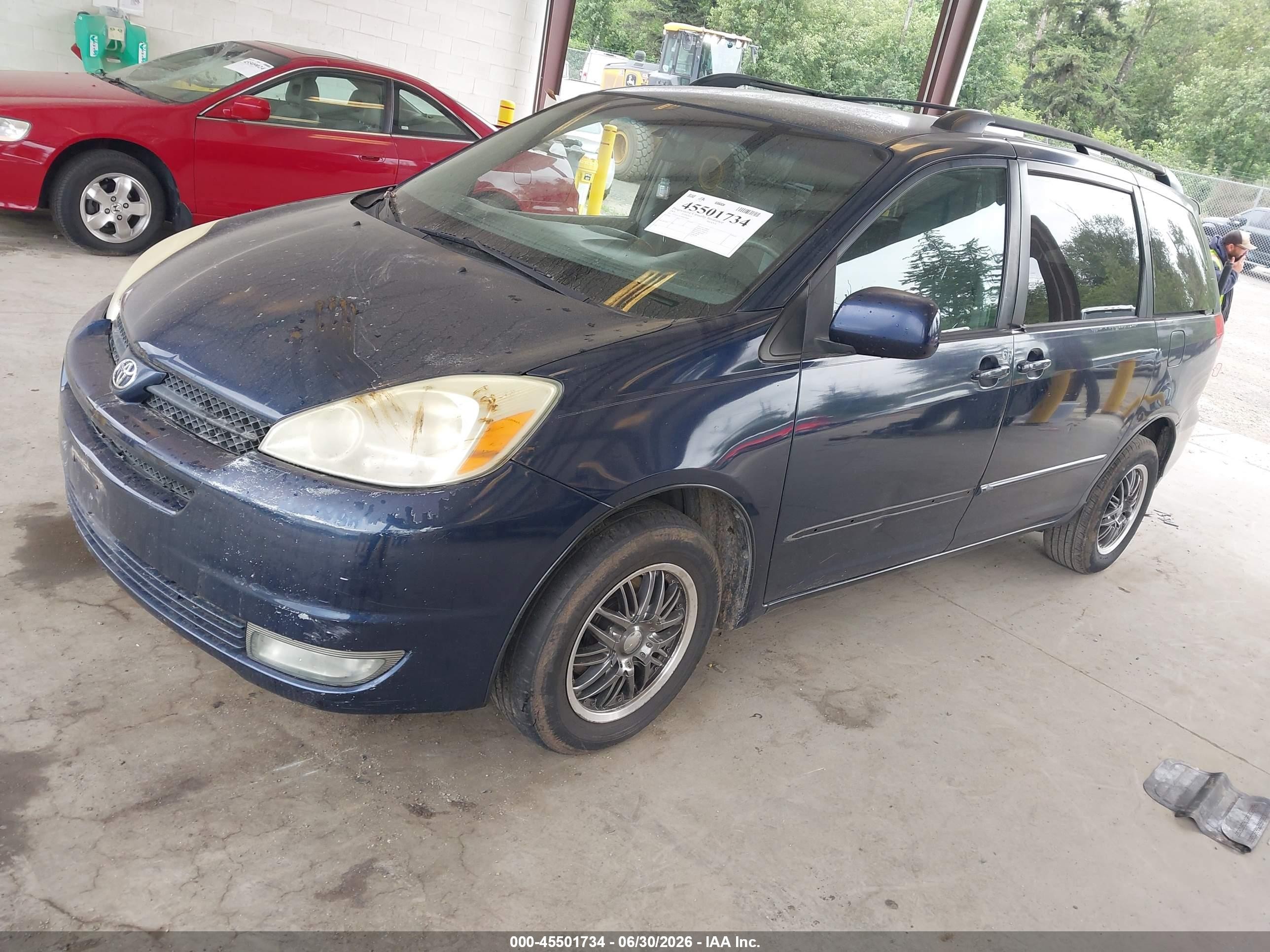 2004 Toyota Sienna Xle Blue vin: 5TDZA22C64S078065