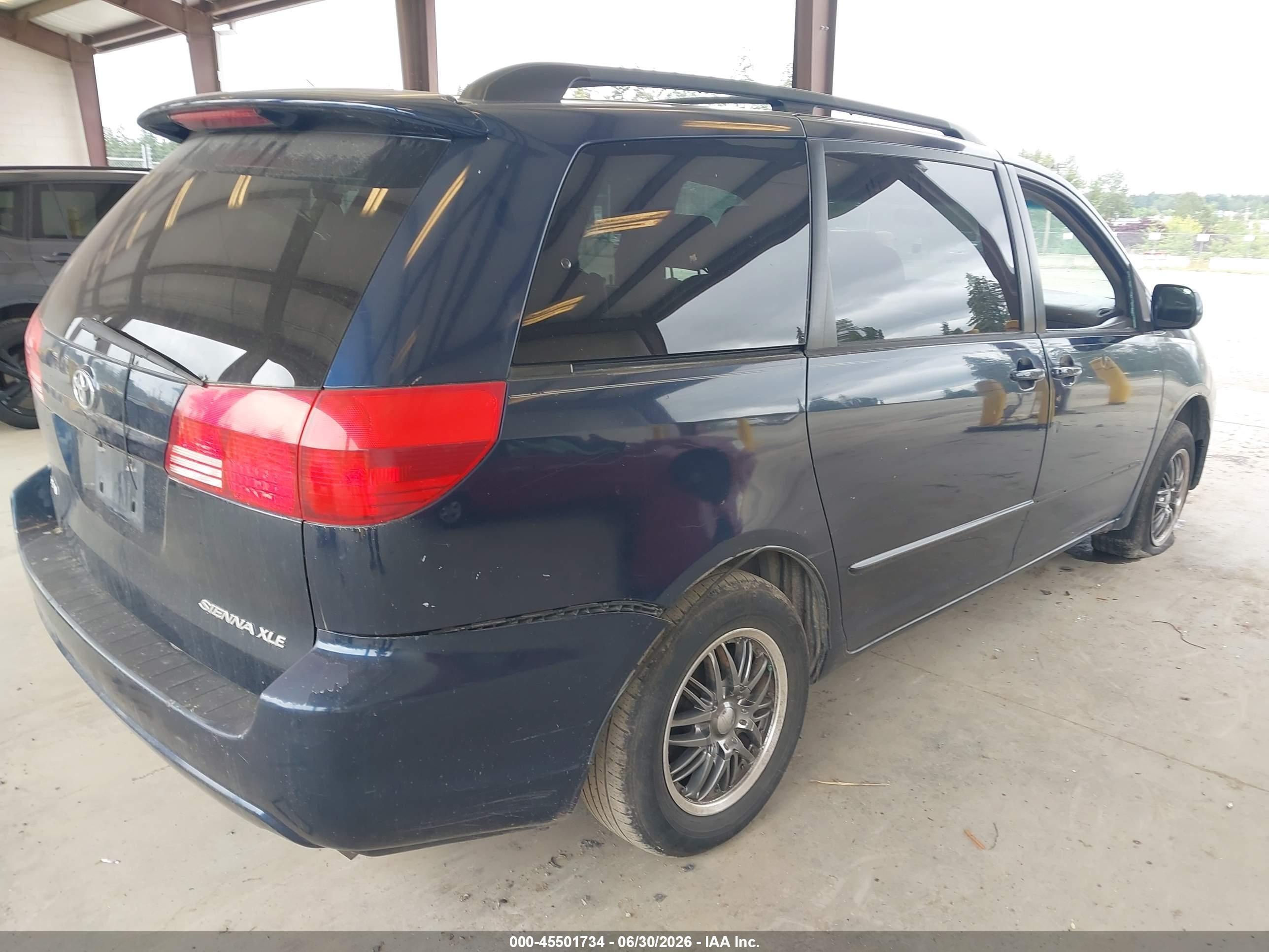 2004 Toyota Sienna Xle Blue vin: 5TDZA22C64S078065