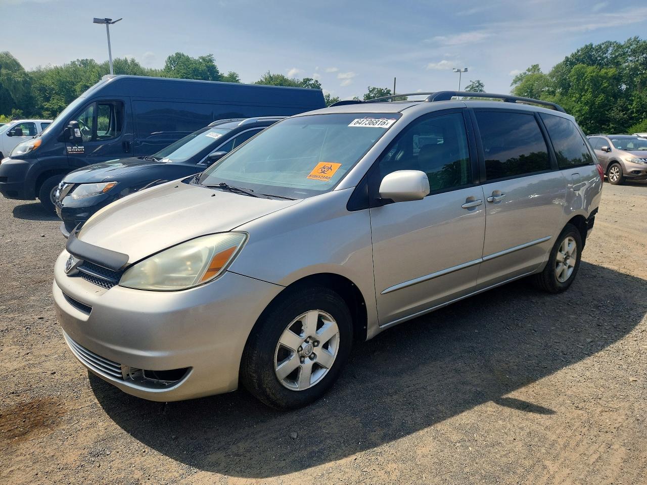 2004 Toyota Sienna Xle 7 Passenger Silver vin: 5TDZA22C64S093939