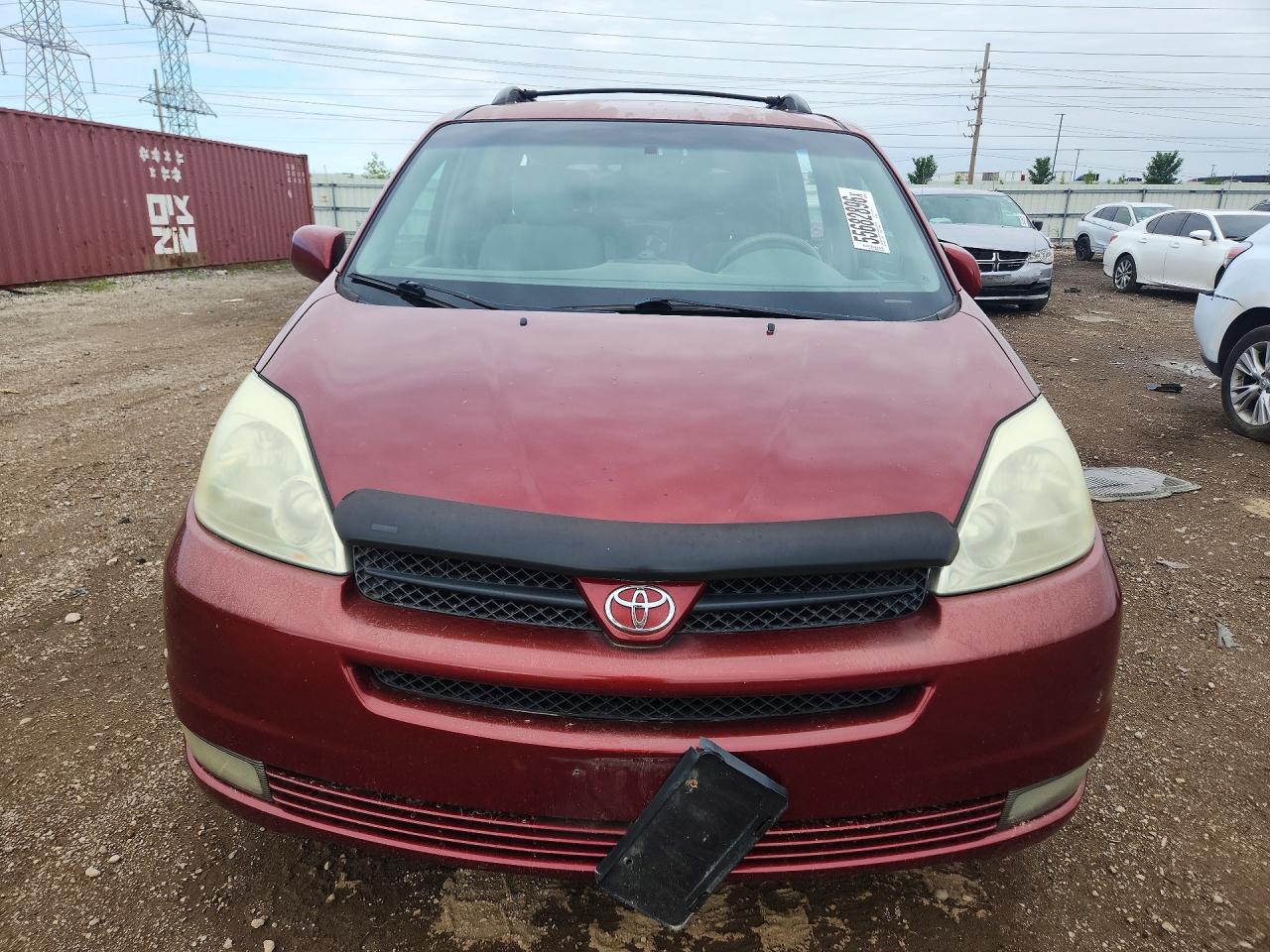 2004 Toyota Sienna Xle 7 Passenger Burgundy vin: 5TDZA22C64S094041