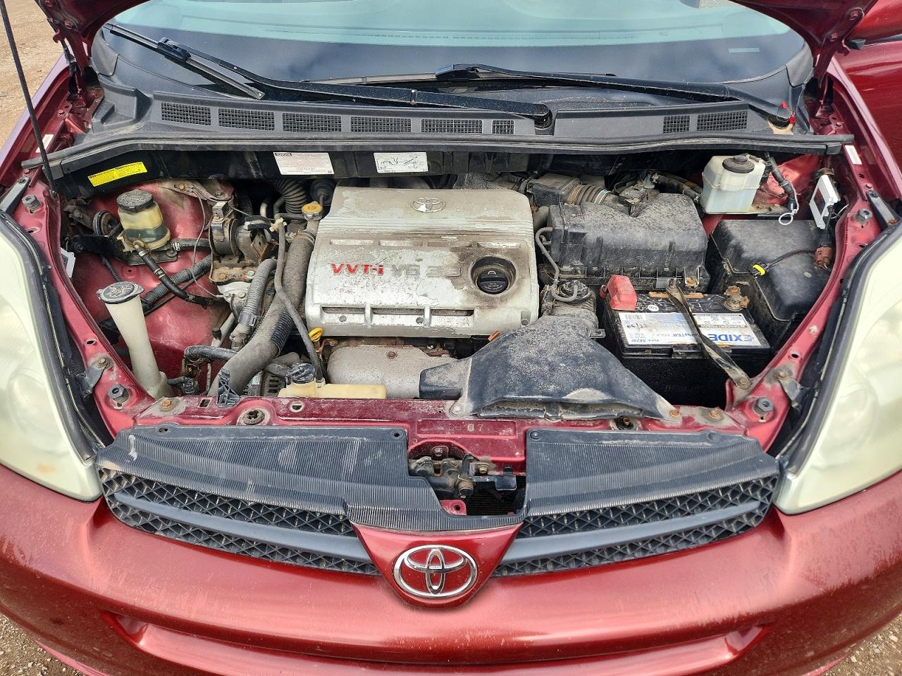 2004 Toyota Sienna Xle 7 Passenger Burgundy vin: 5TDZA22C64S094041