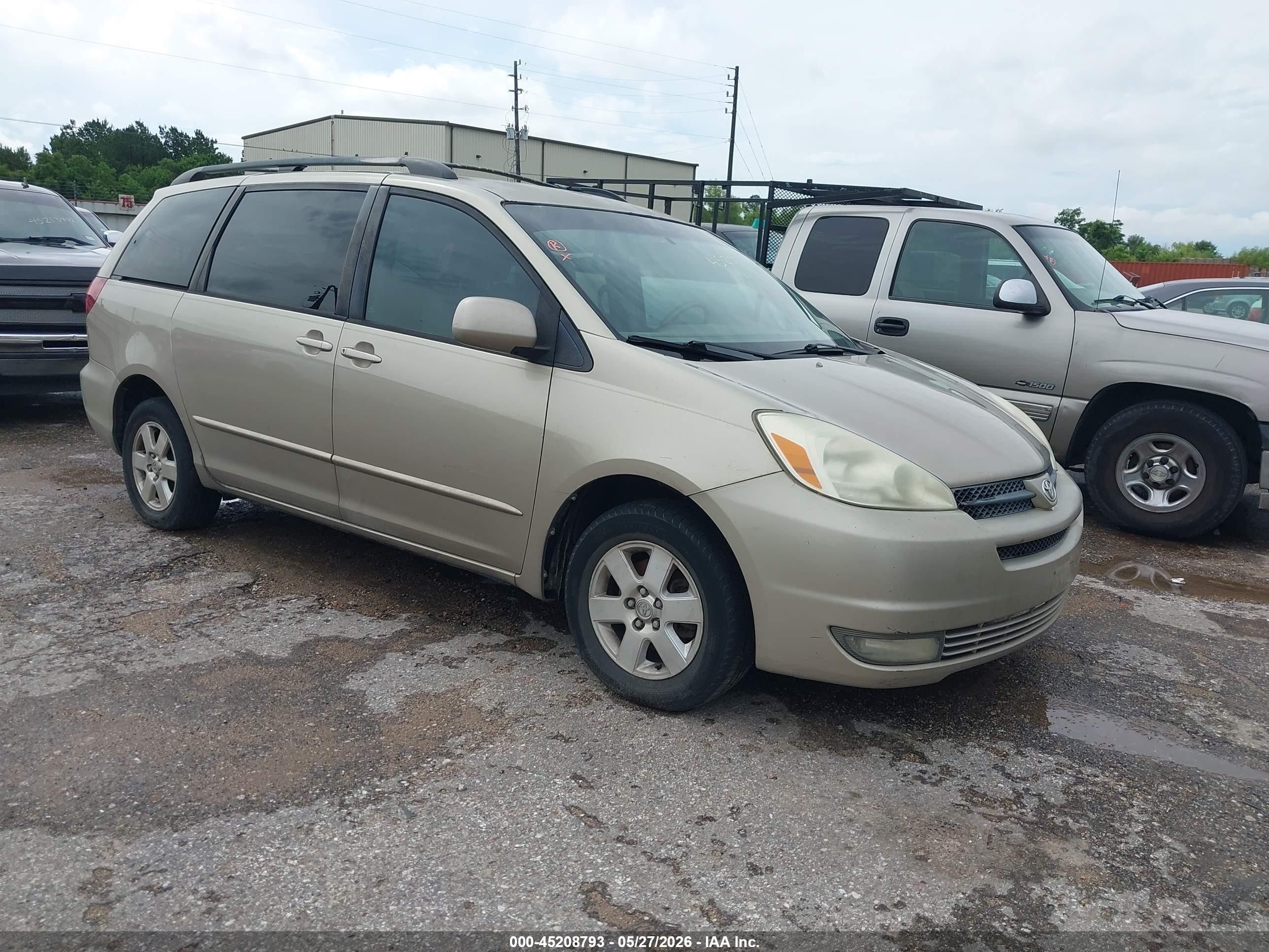 2004 Toyota Sienna Xle Бежевый vin: 5TDZA22C64S166114