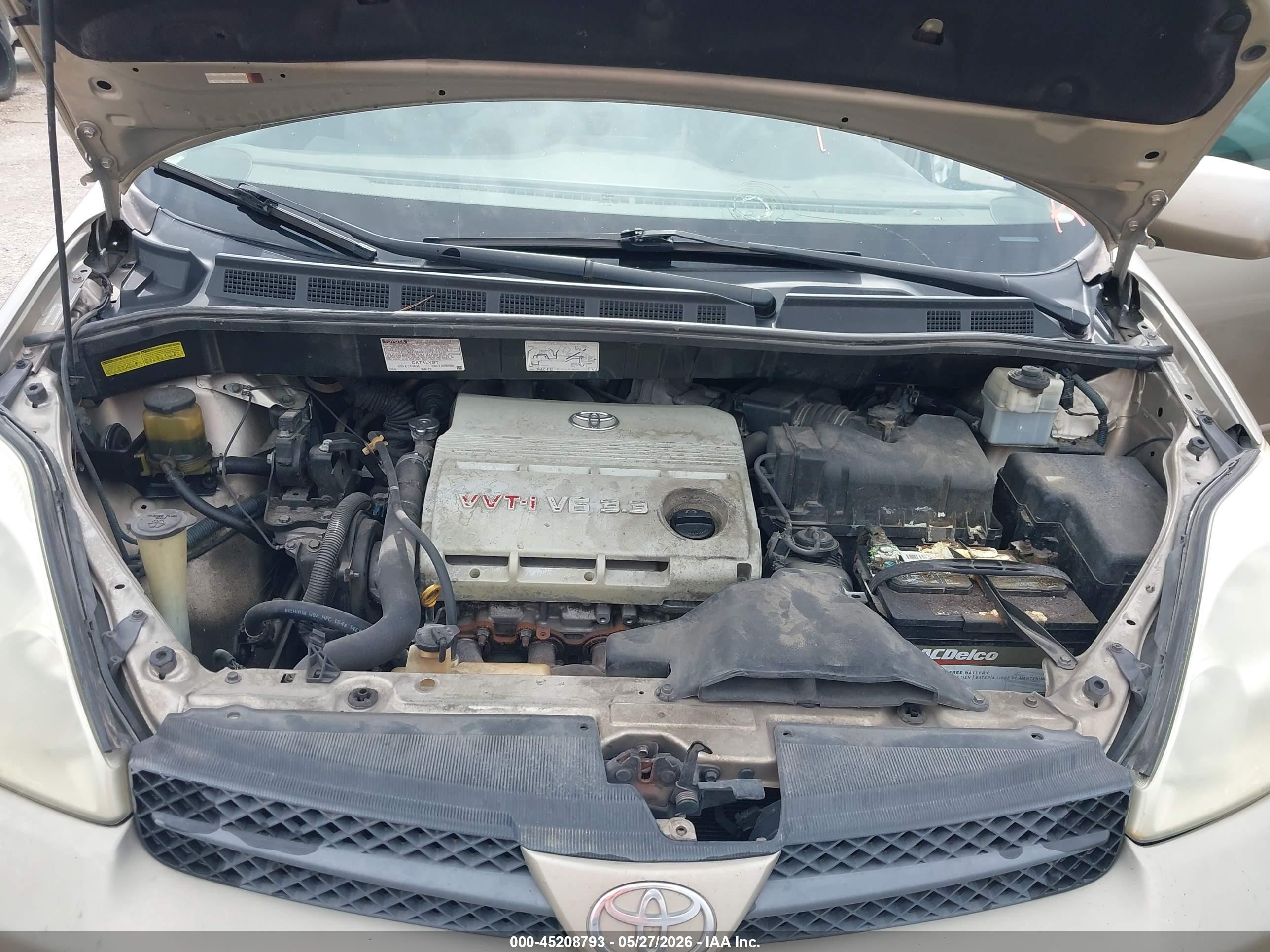 2004 Toyota Sienna Xle Бежевый vin: 5TDZA22C64S166114