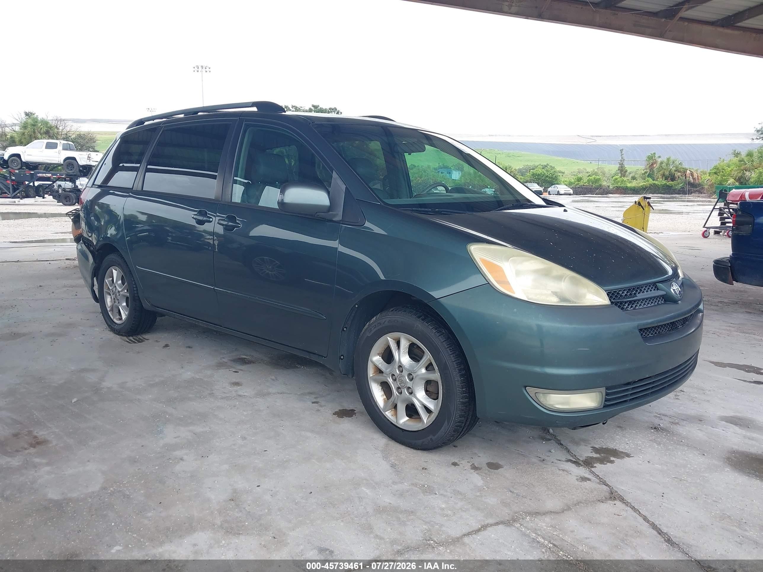 2004 Toyota Sienna Xle Green vin: 5TDZA22C64S197685