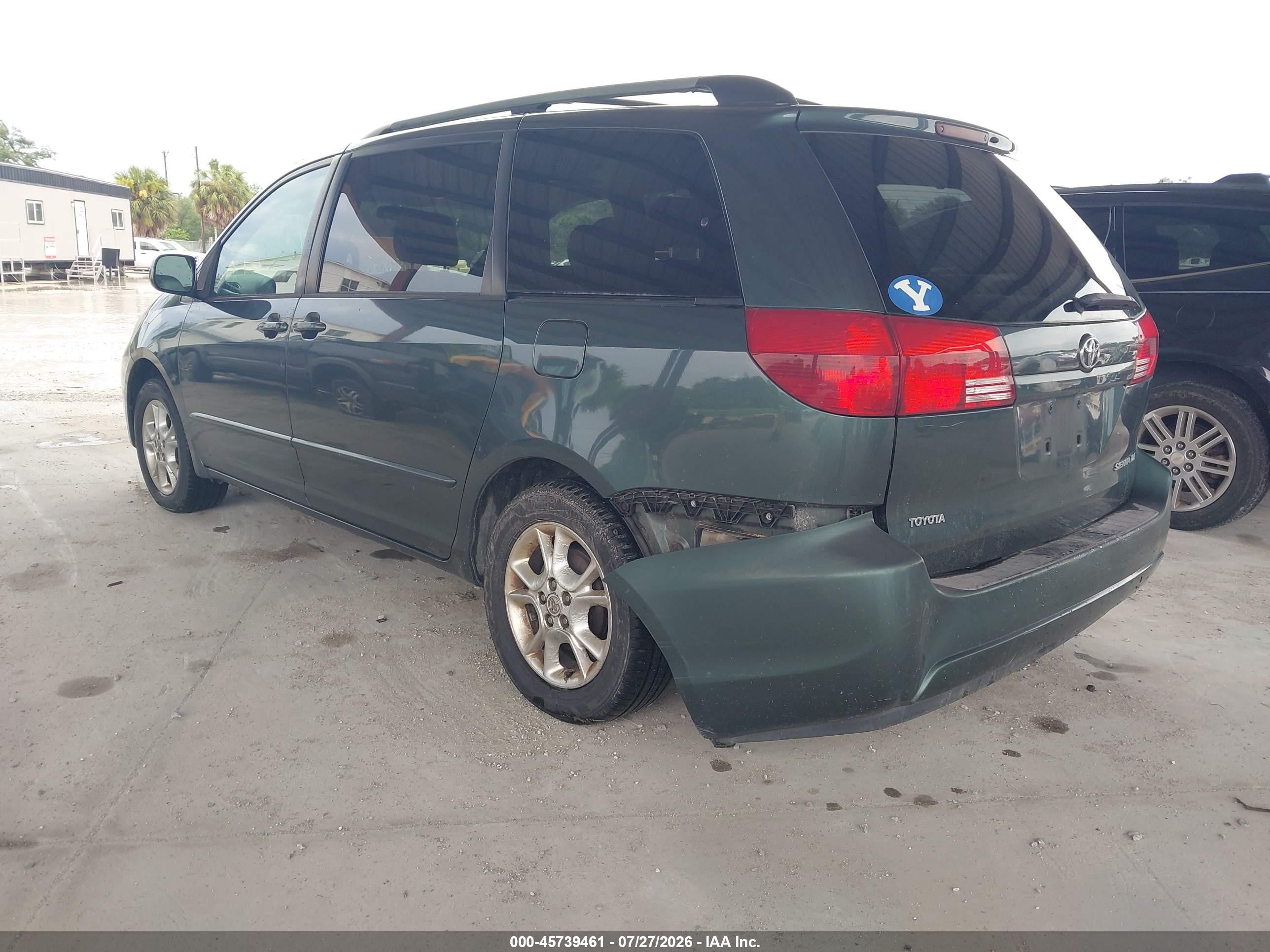 2004 Toyota Sienna Xle Green vin: 5TDZA22C64S197685