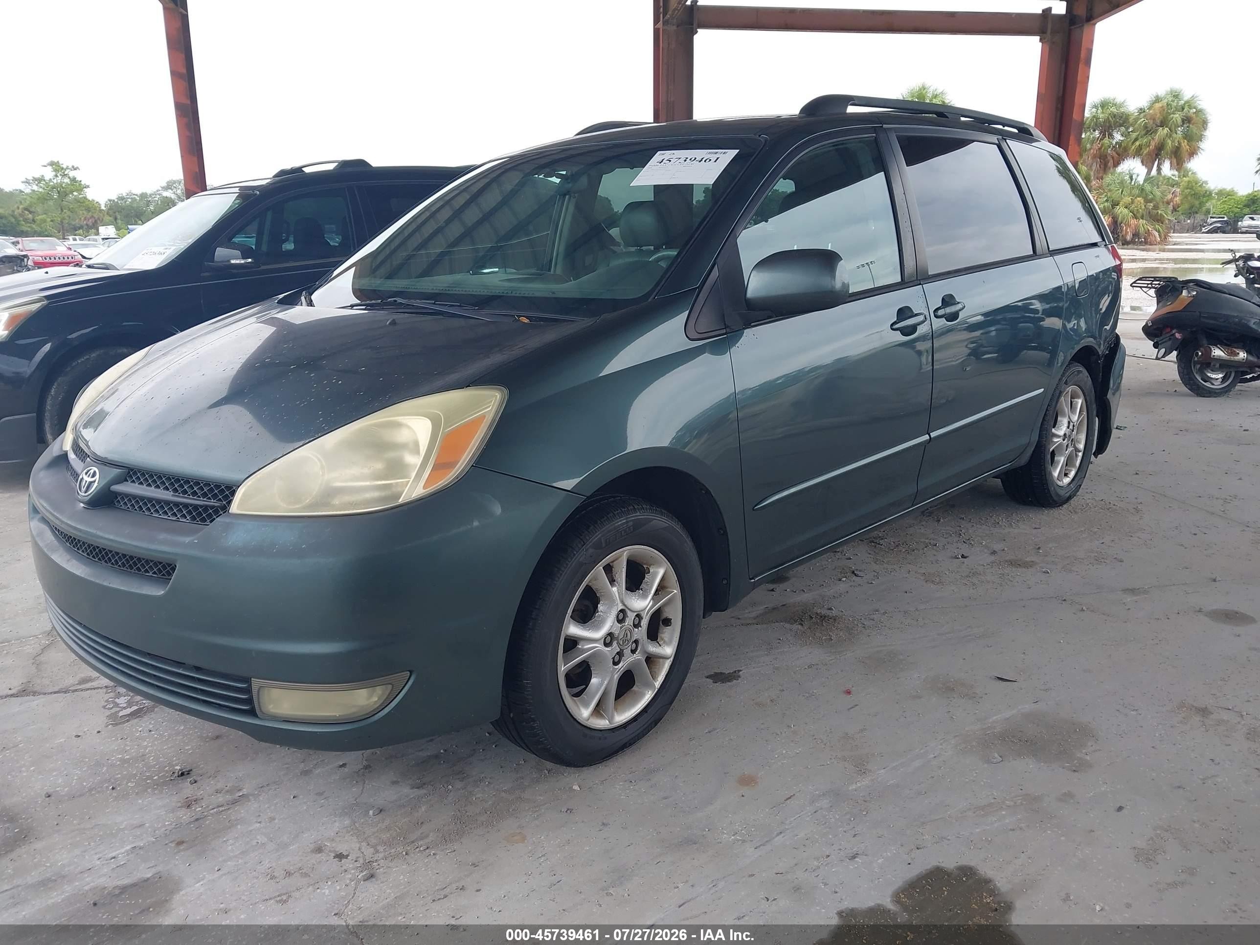 2004 Toyota Sienna Xle Green vin: 5TDZA22C64S197685