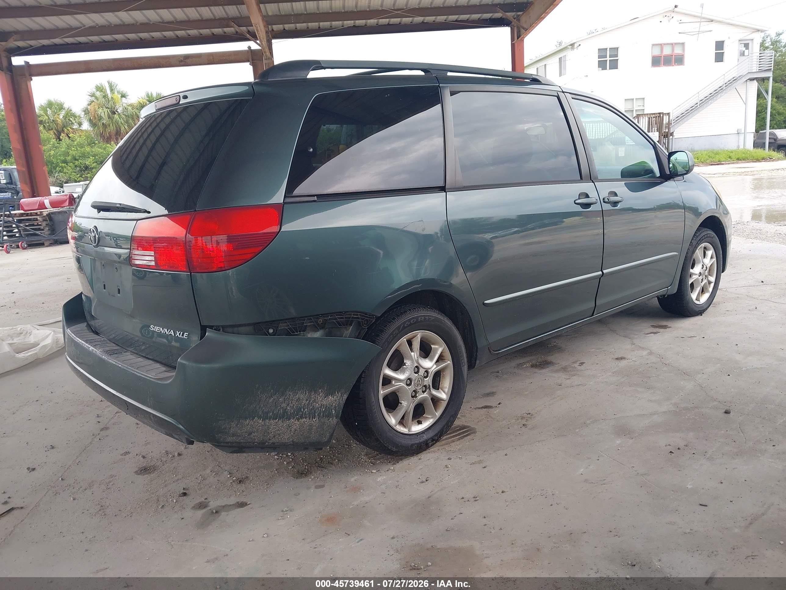 2004 Toyota Sienna Xle Green vin: 5TDZA22C64S197685