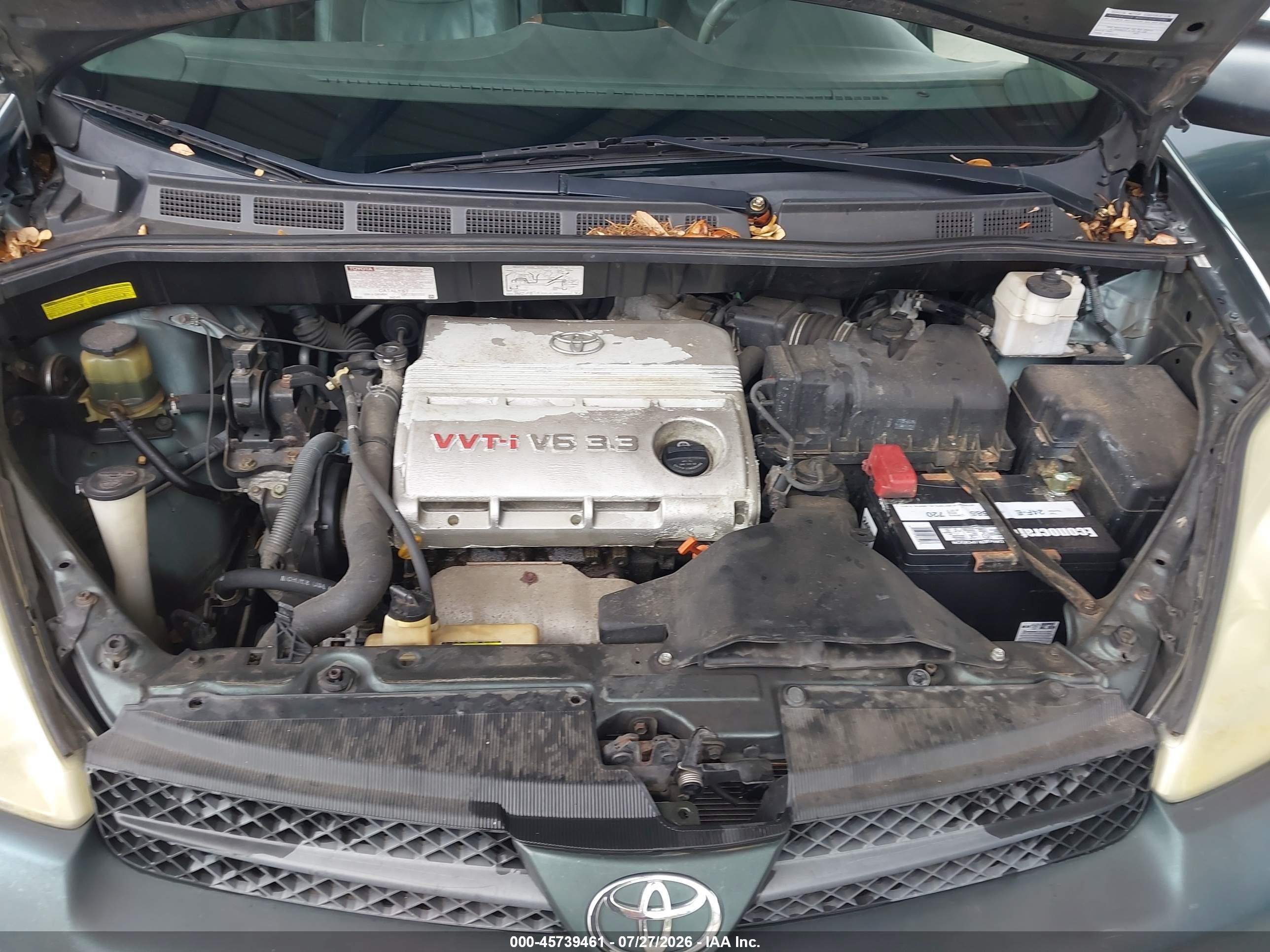 2004 Toyota Sienna Xle Green vin: 5TDZA22C64S197685