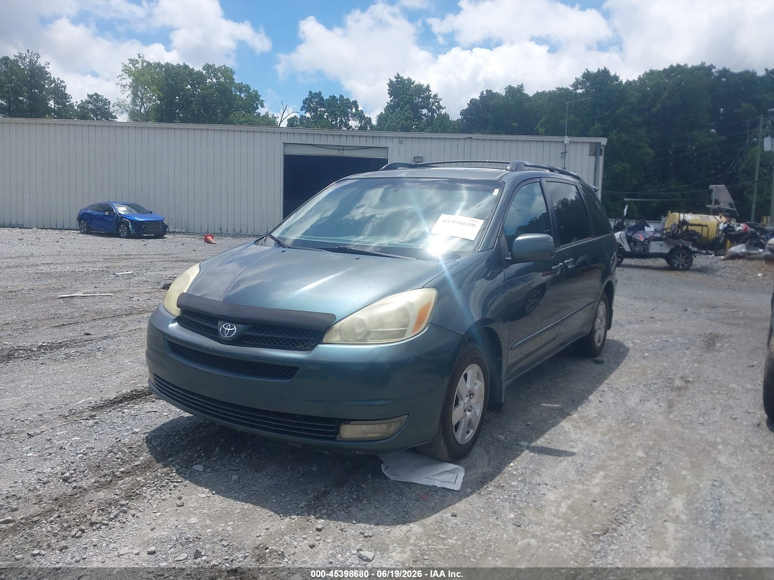 2004 Toyota Sienna Xle Green vin: 5TDZA22C64S202285