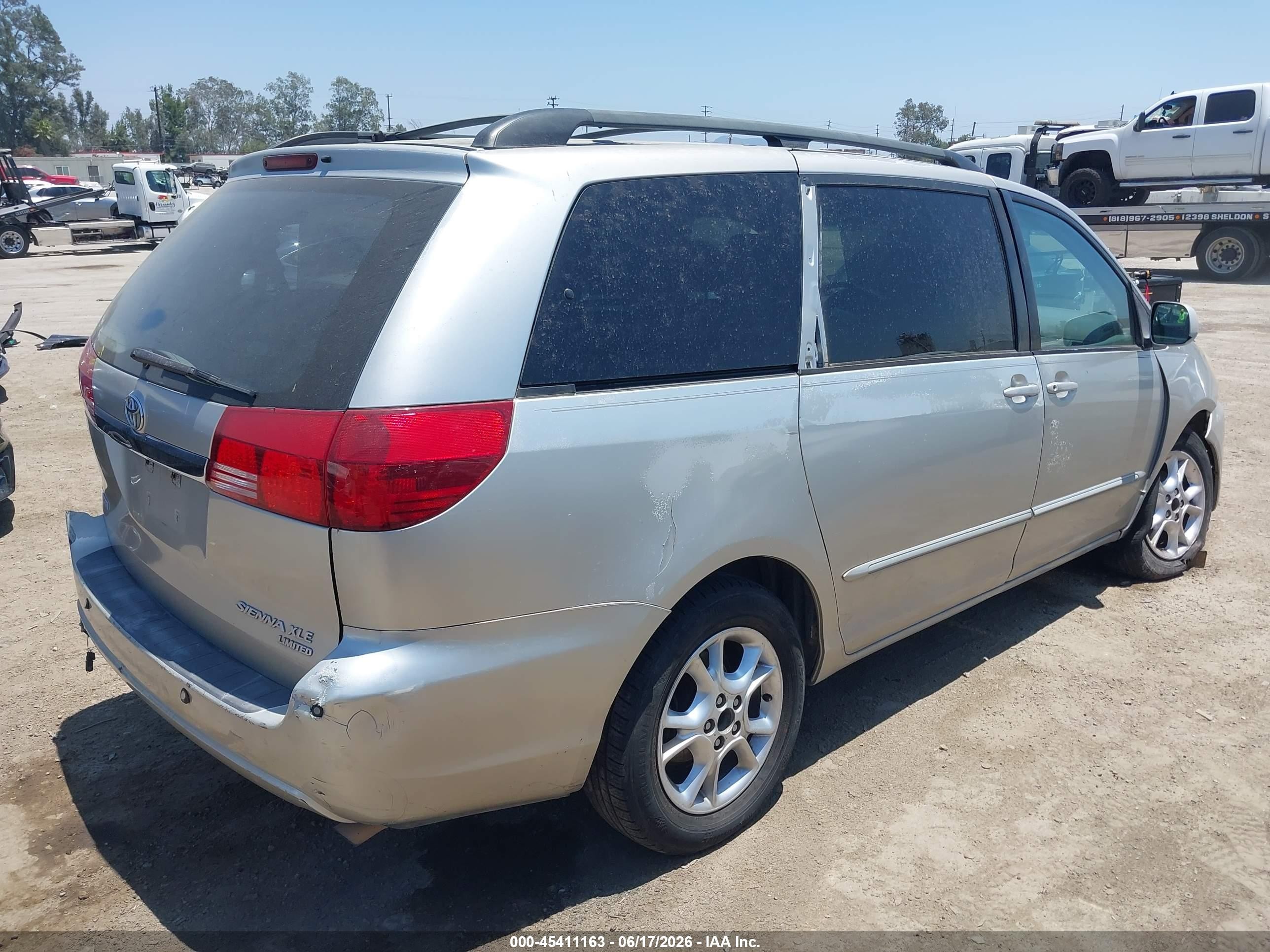 2004 Toyota Sienna Xle Limited Silver vin: 5TDZA22C64S212086