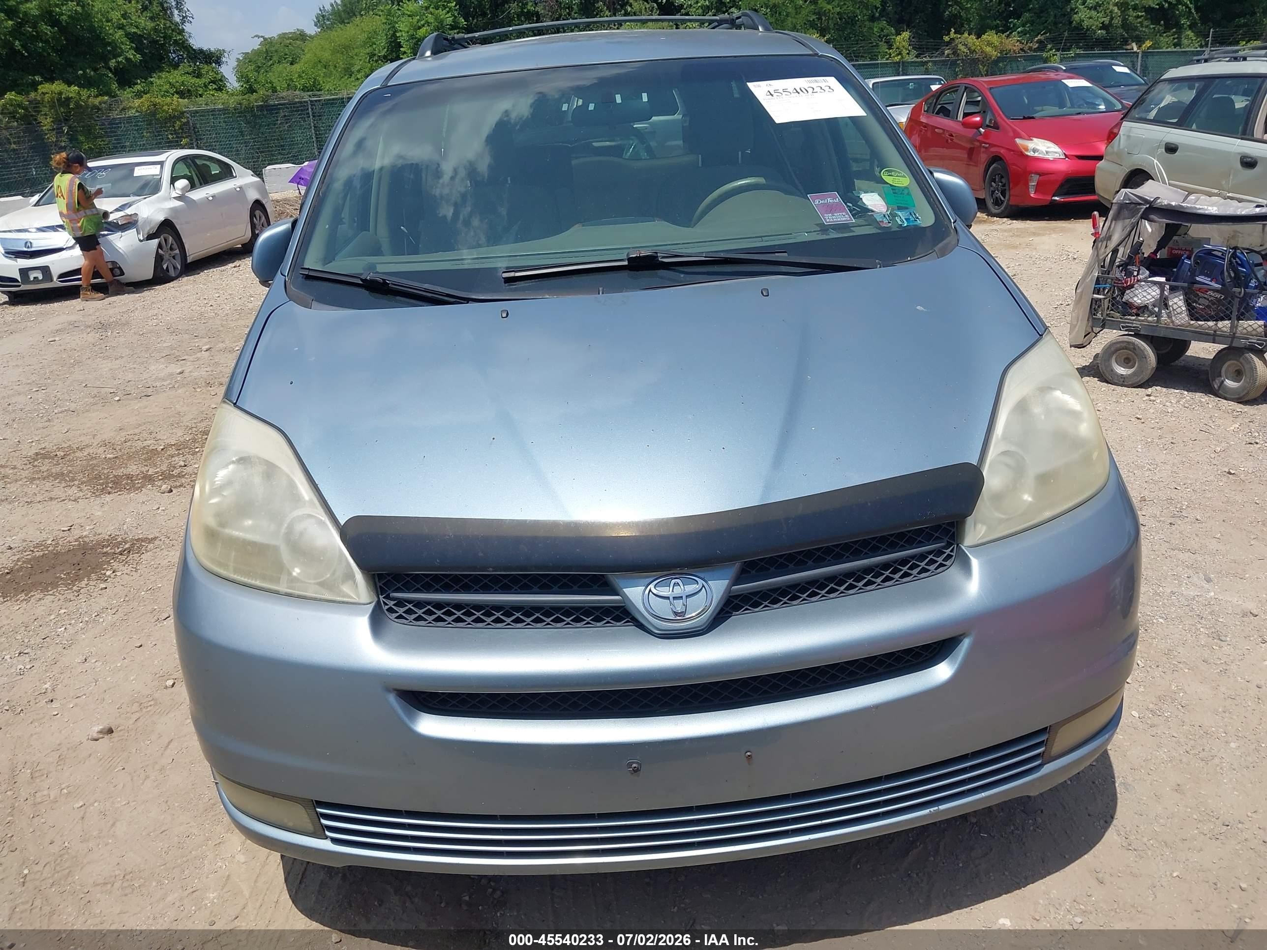 2005 Toyota Sienna Xle Light Blue vin: 5TDZA22C65S282088