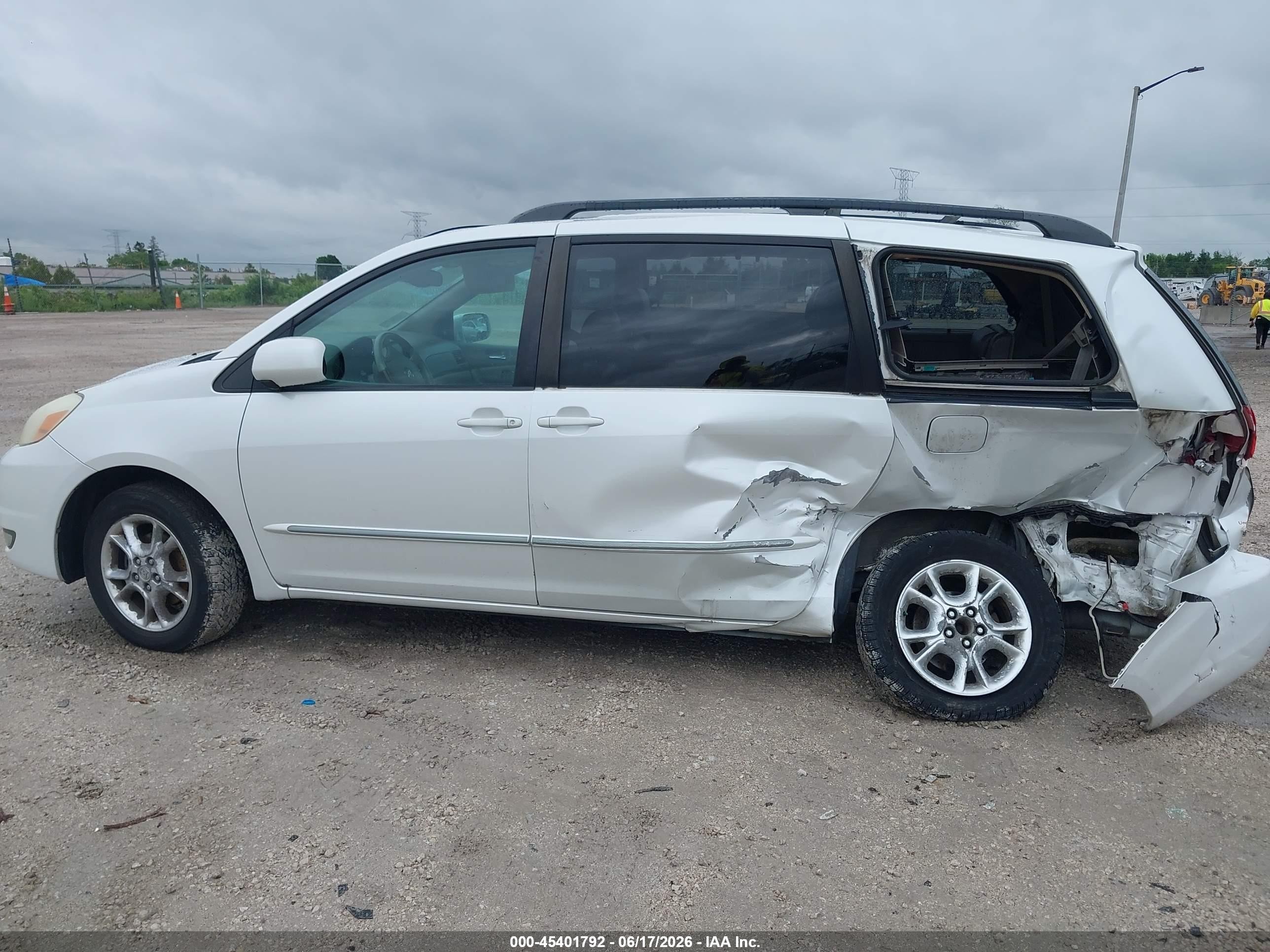 2005 Toyota Sienna Xle Limited White vin: 5TDZA22C65S323416