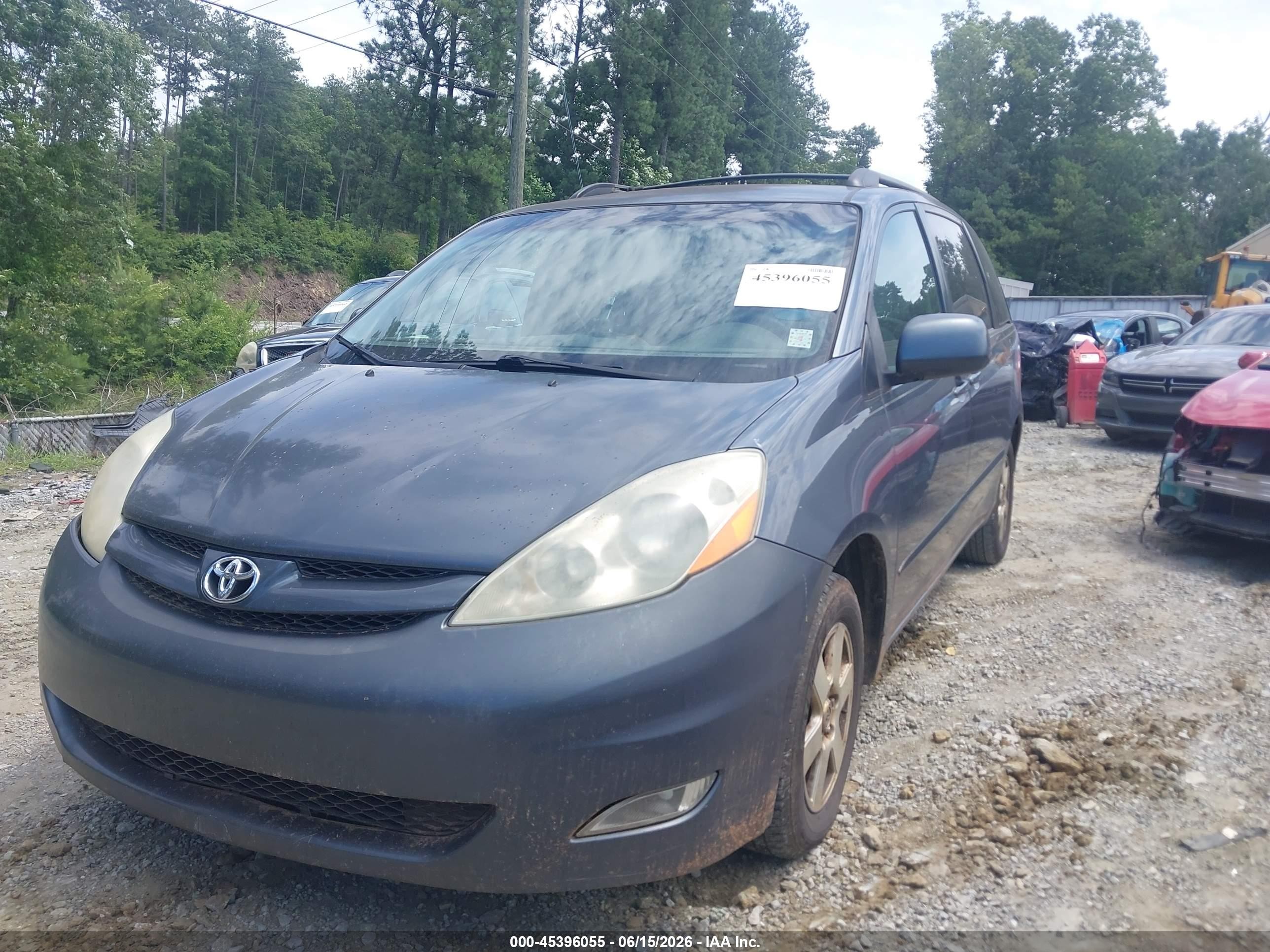 2006 Toyota Sienna Xle Gray vin: 5TDZA22C66S484883