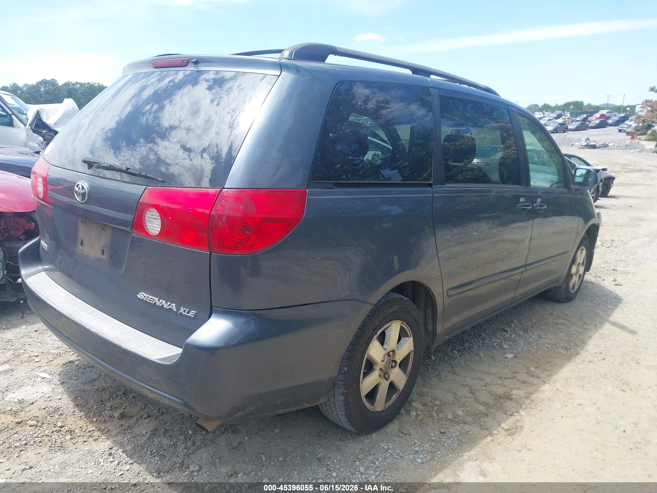 2006 Toyota Sienna Xle Gray vin: 5TDZA22C66S484883