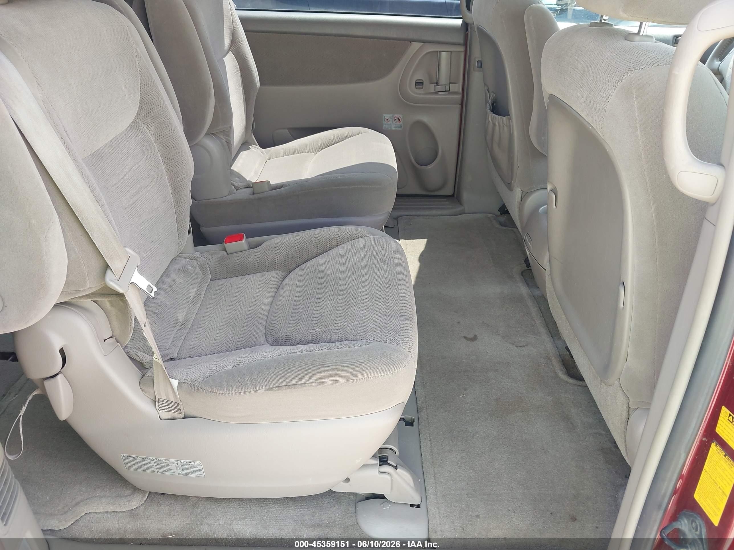 2006 Toyota Sienna Xle Maroon vin: 5TDZA22C66S529935