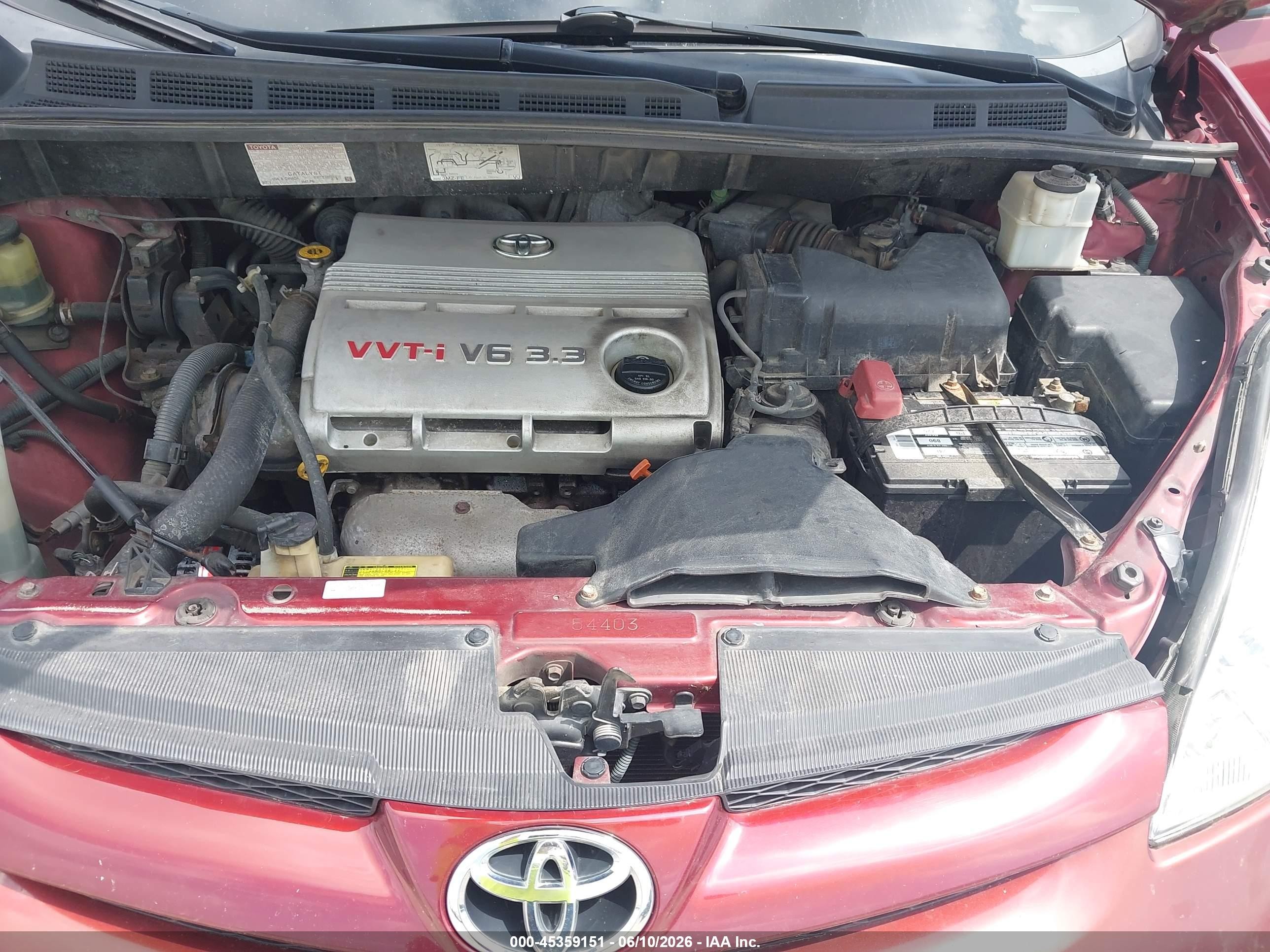 2006 Toyota Sienna Xle Maroon vin: 5TDZA22C66S529935