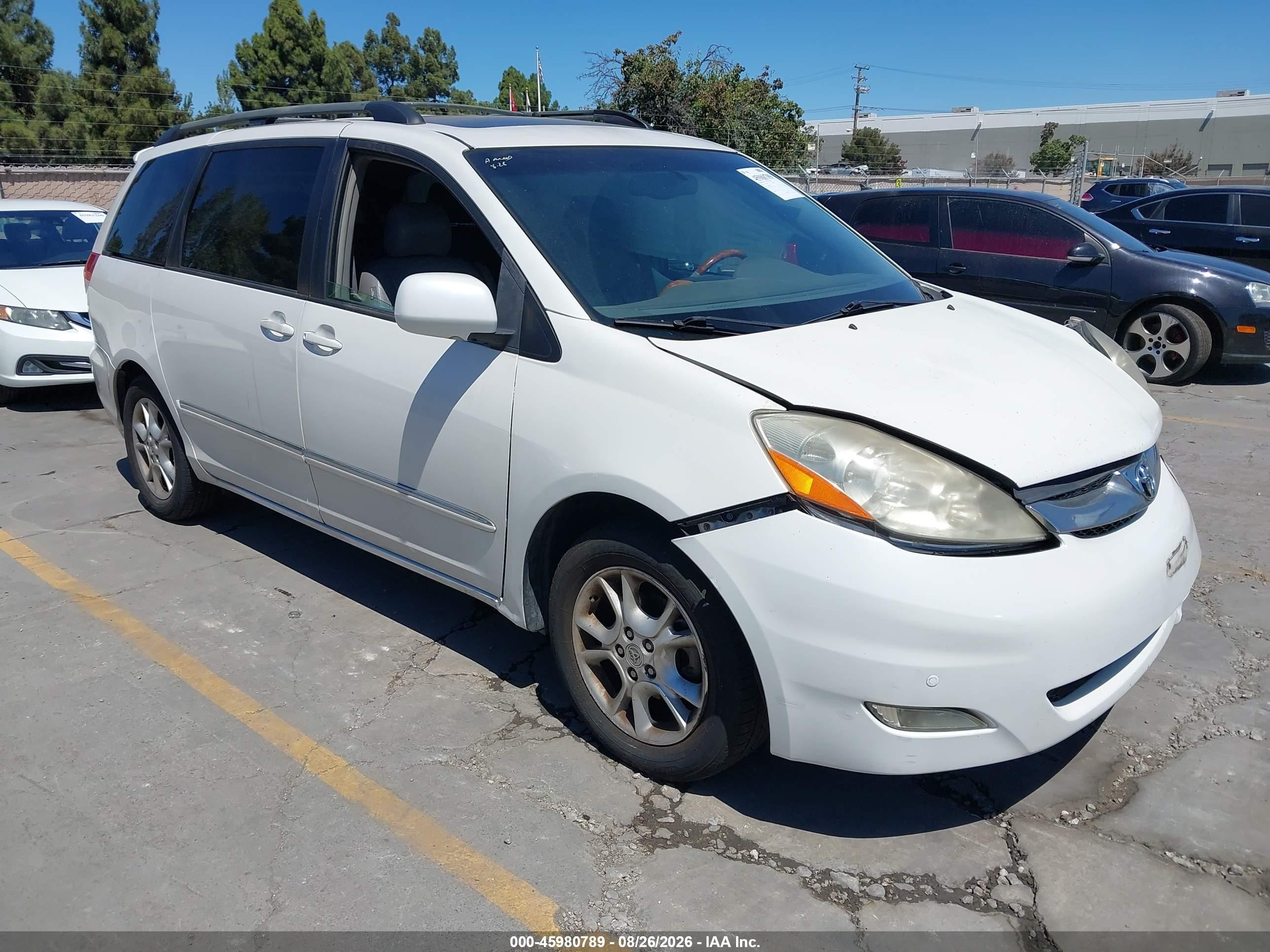 2006 Toyota Sienna Xle Limited White vin: 5TDZA22C66S557203