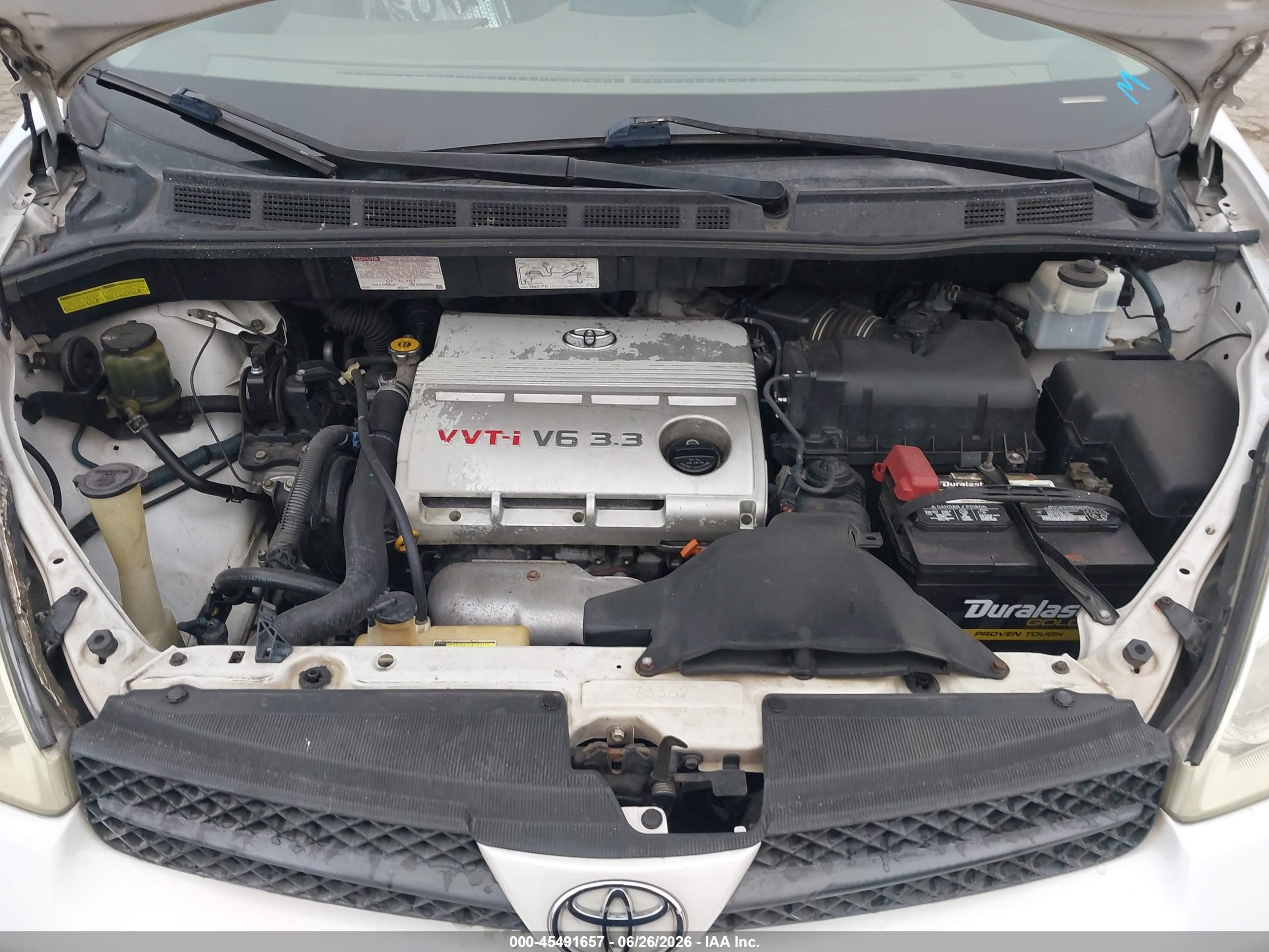 2004 Toyota Sienna Xle White vin: 5TDZA22C74S107671