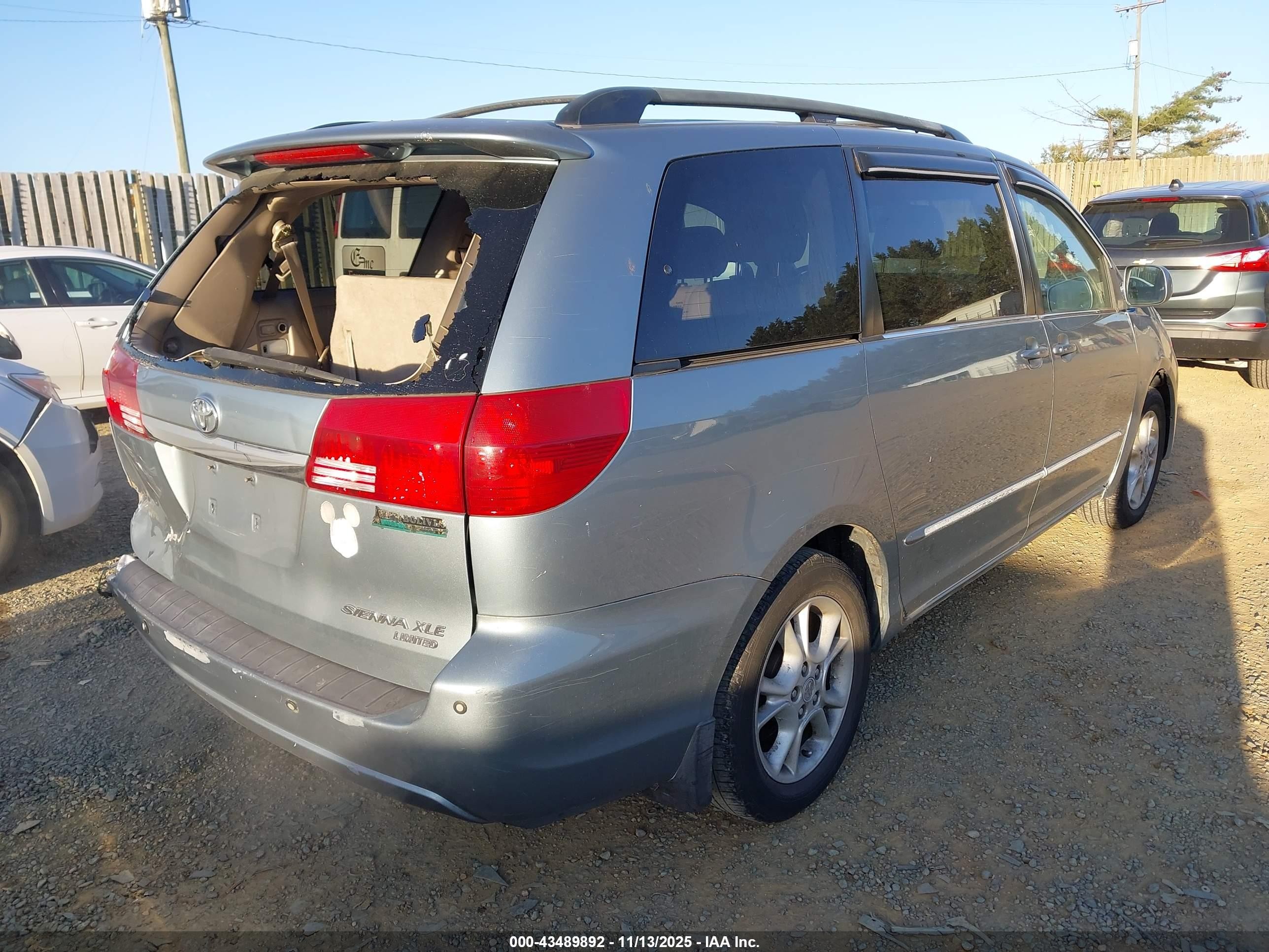 2004 Toyota Sienna Xle Limited Gray vin: 5TDZA22C74S182046