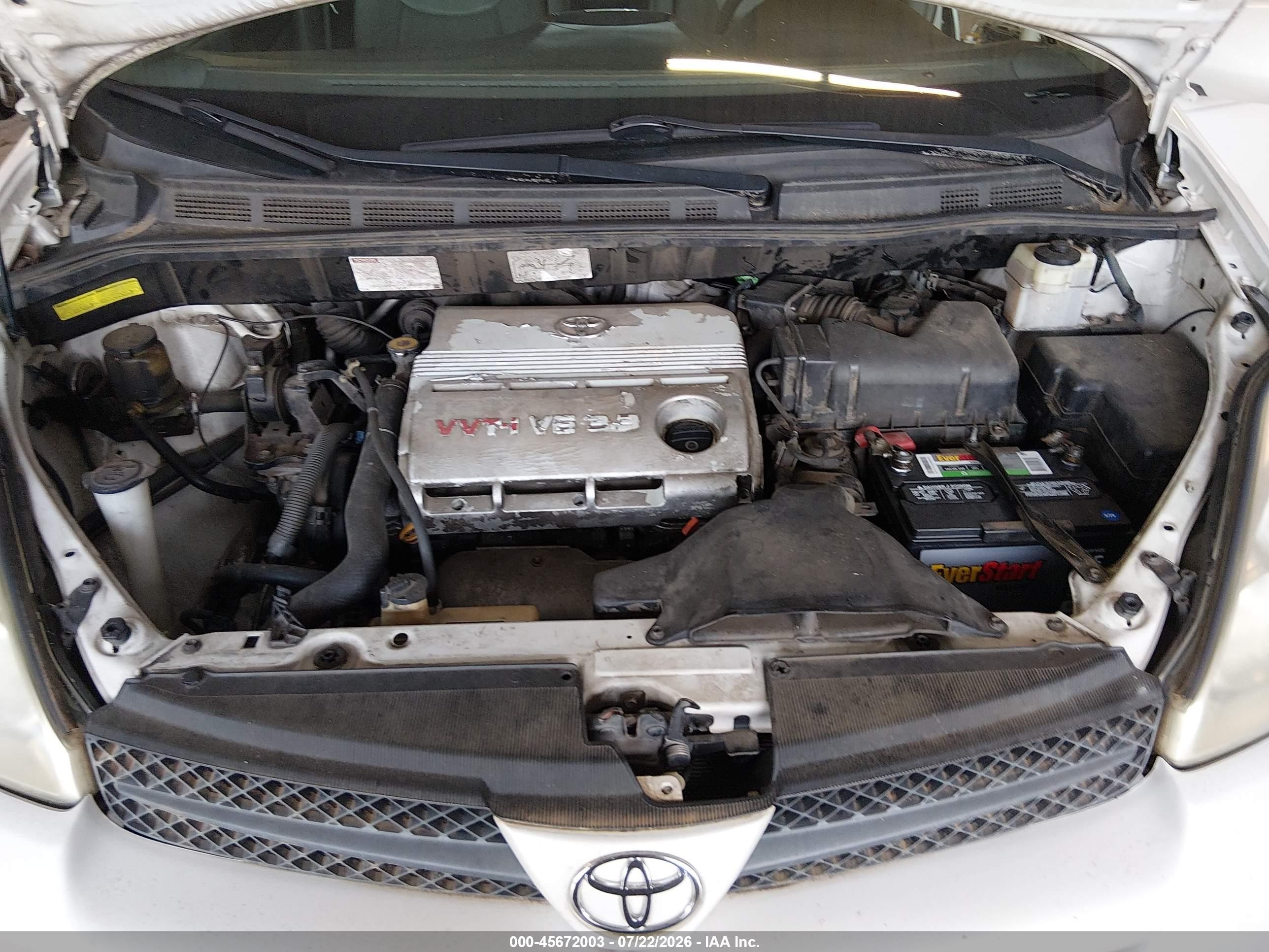 2004 Toyota Sienna Xle White vin: 5TDZA22C74S203963