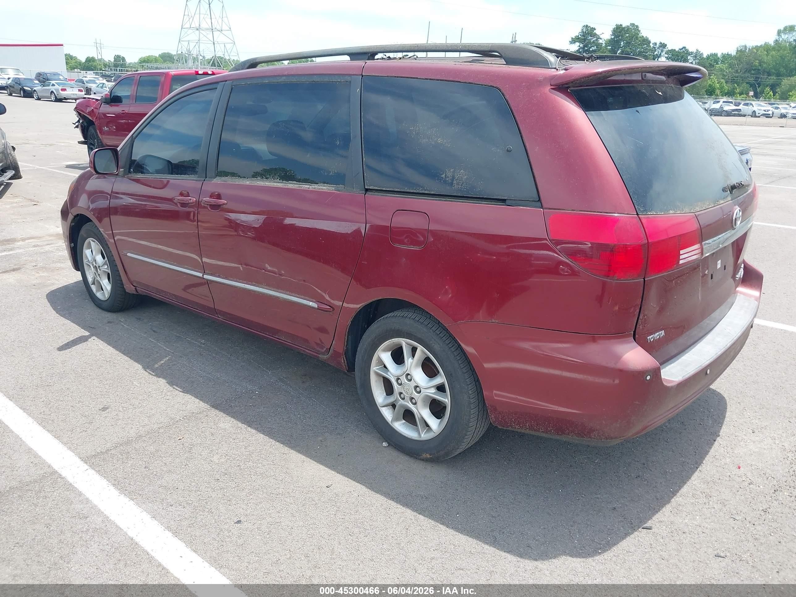 2005 Toyota Sienna Xle Limited Red vin: 5TDZA22C75S240934