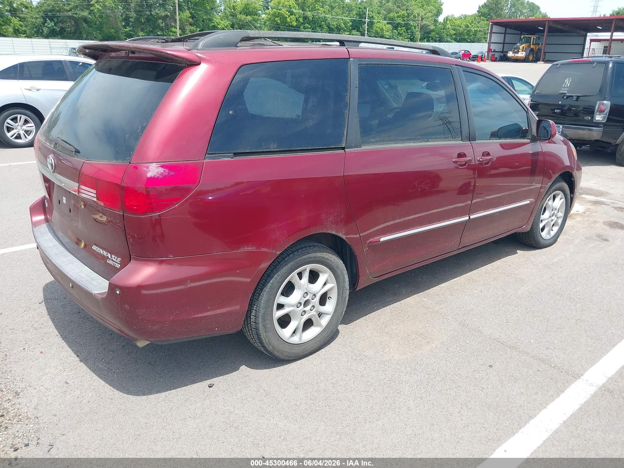 2005 Toyota Sienna Xle Limited Red vin: 5TDZA22C75S240934