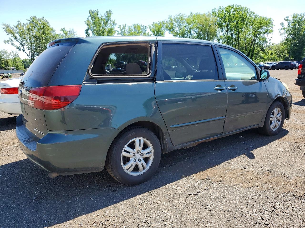 2005 Toyota Sienna Xle 7 Passenger Green vin: 5TDZA22C75S299594