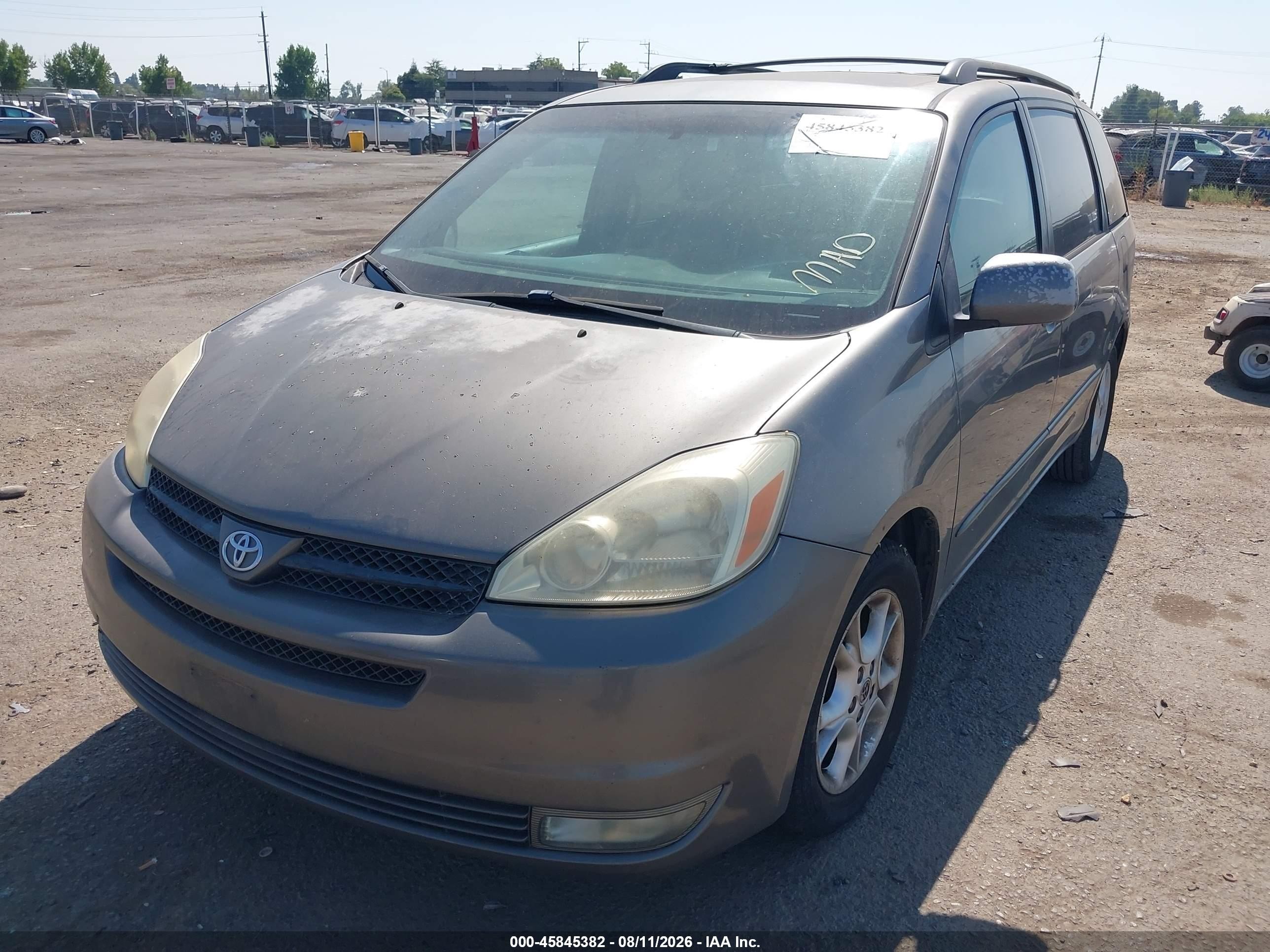 2005 Toyota Sienna Xle Gray vin: 5TDZA22C75S364413