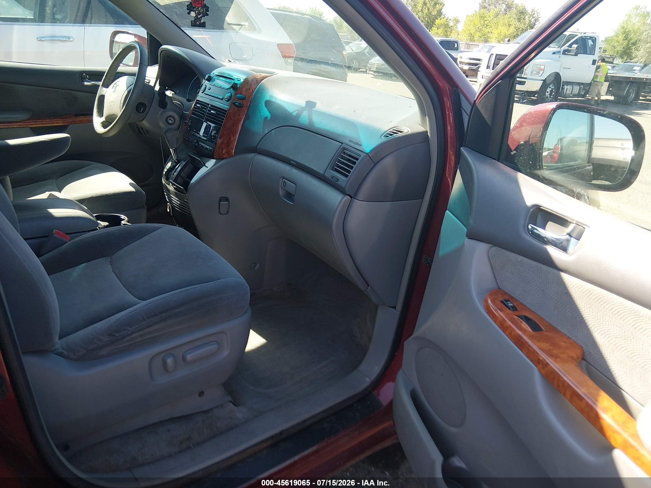 2006 Toyota Sienna Xle Red vin: 5TDZA22C76S393640