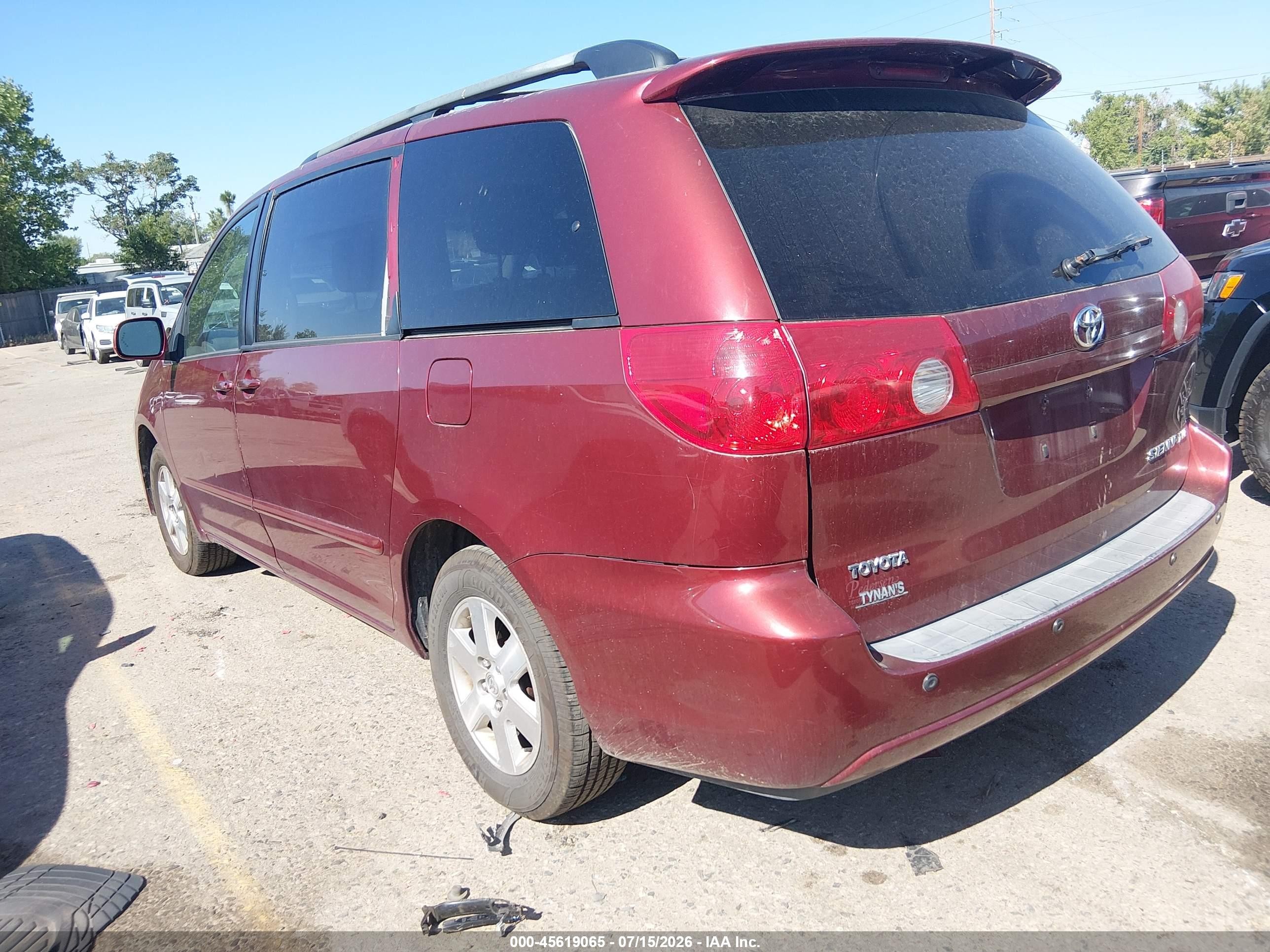 2006 Toyota Sienna Xle Red vin: 5TDZA22C76S393640