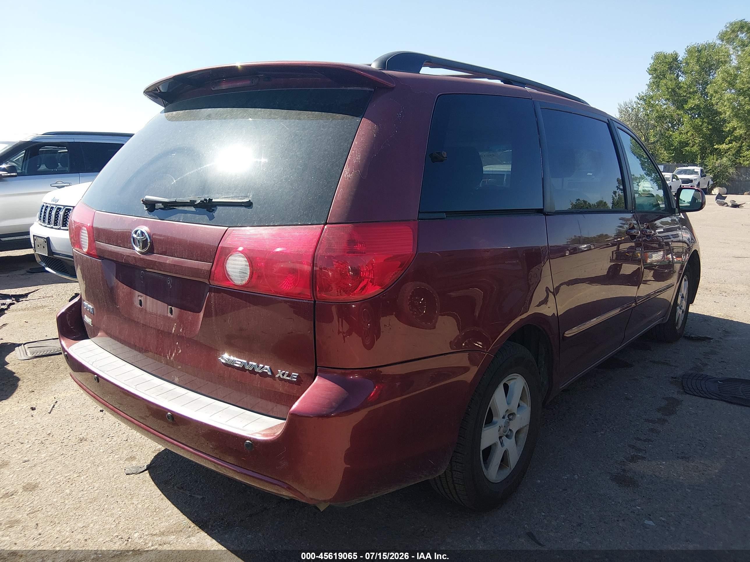 2006 Toyota Sienna Xle Red vin: 5TDZA22C76S393640