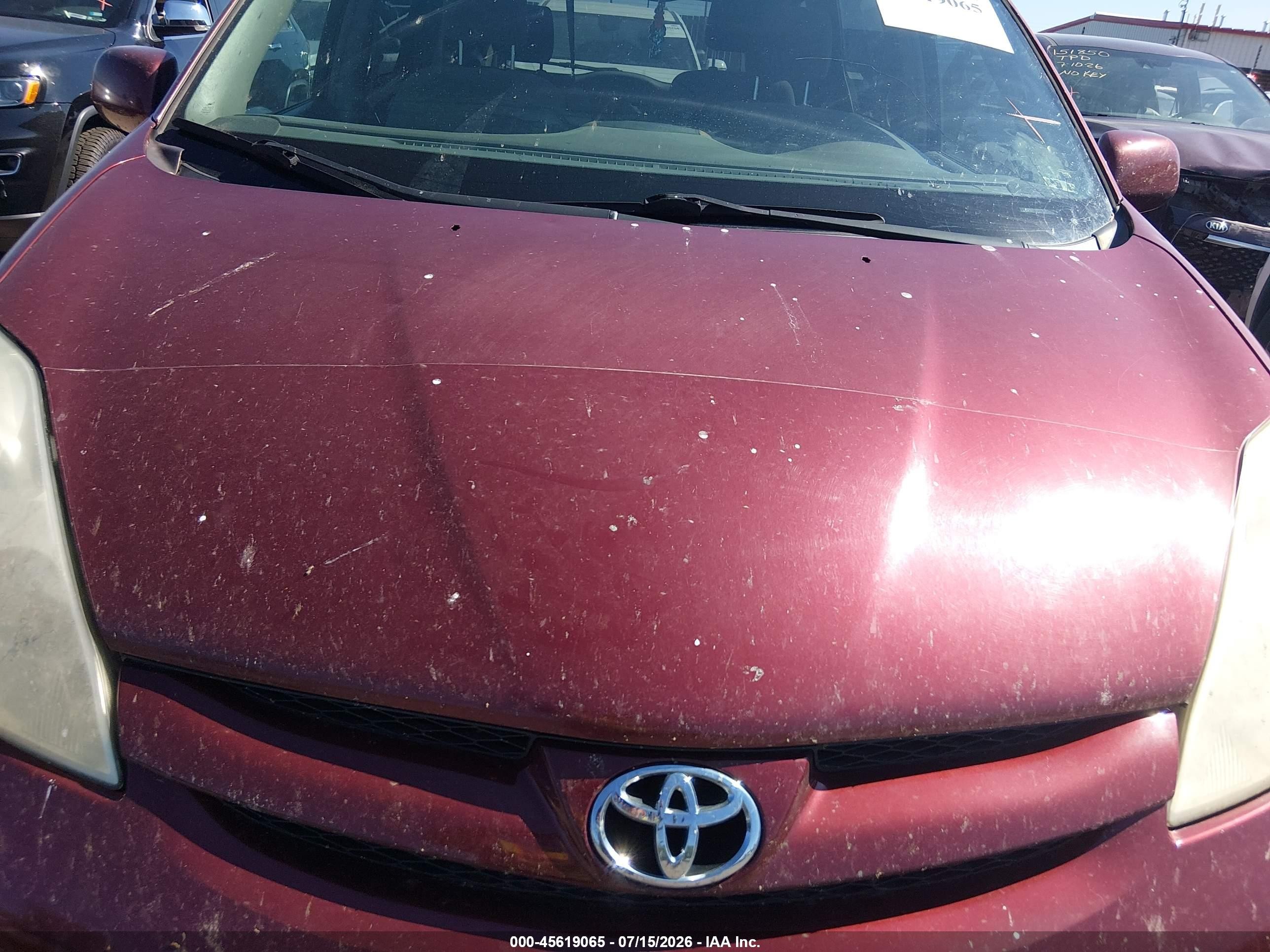 2006 Toyota Sienna Xle Red vin: 5TDZA22C76S393640