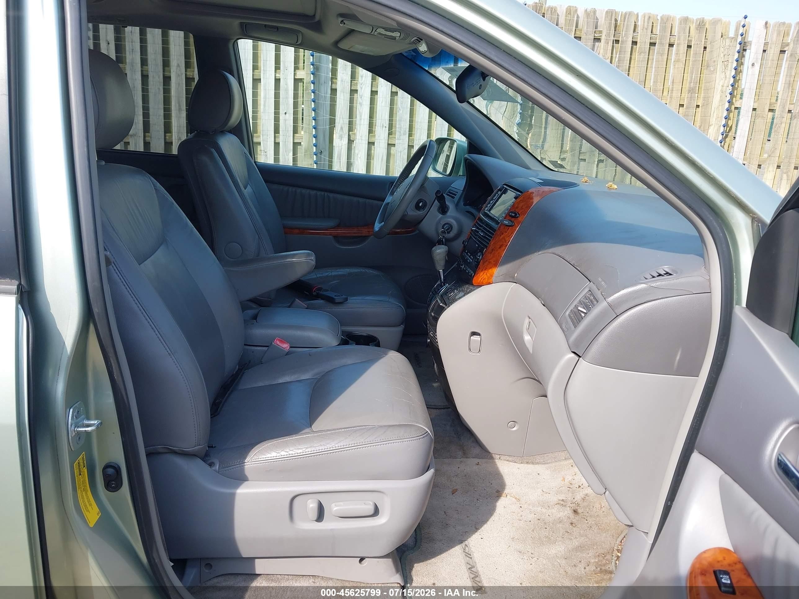 2006 Toyota Sienna Xle Green vin: 5TDZA22C76S580084