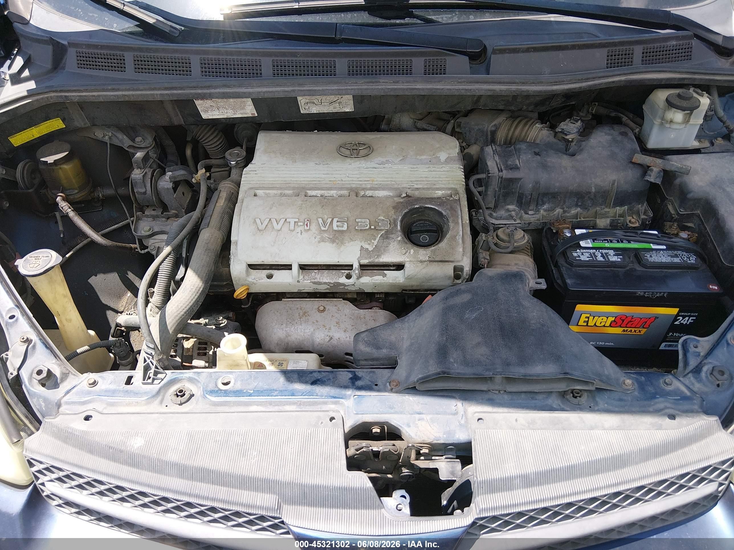 2004 Toyota Sienna Xle Синий vin: 5TDZA22C84S090153
