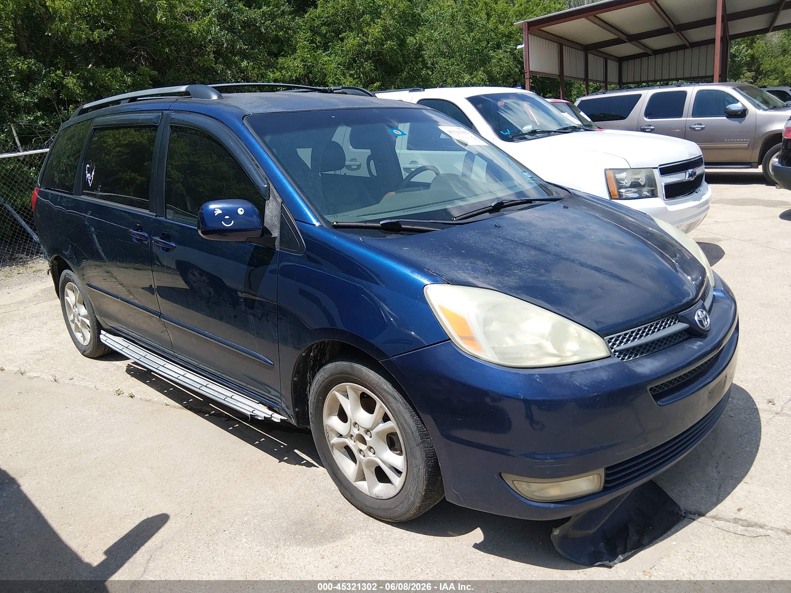 2004 Toyota Sienna Xle Blue vin: 5TDZA22C84S090153