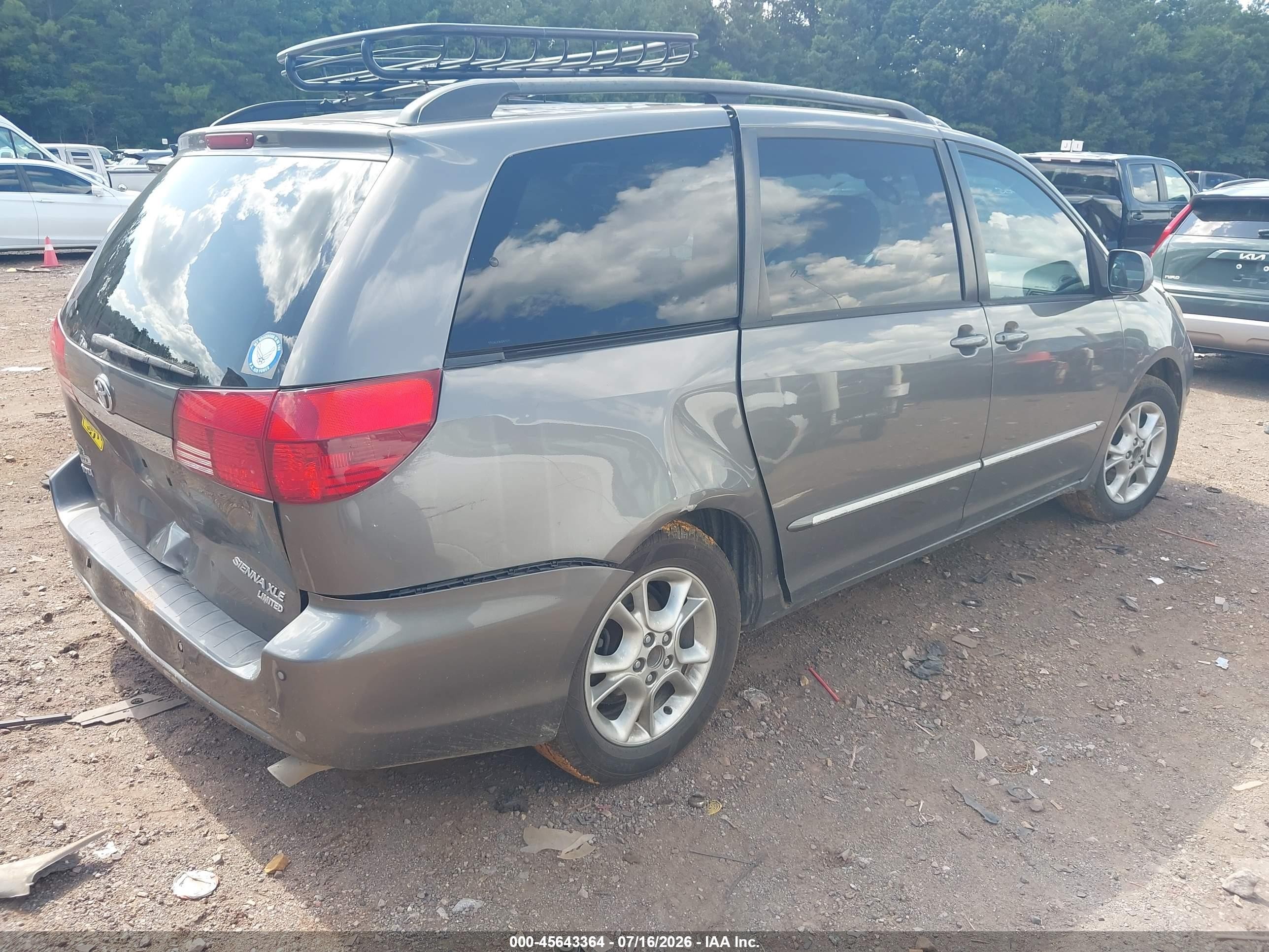 2004 Toyota Sienna Xle/xle Limited Gray vin: 5TDZA22C84S149329
