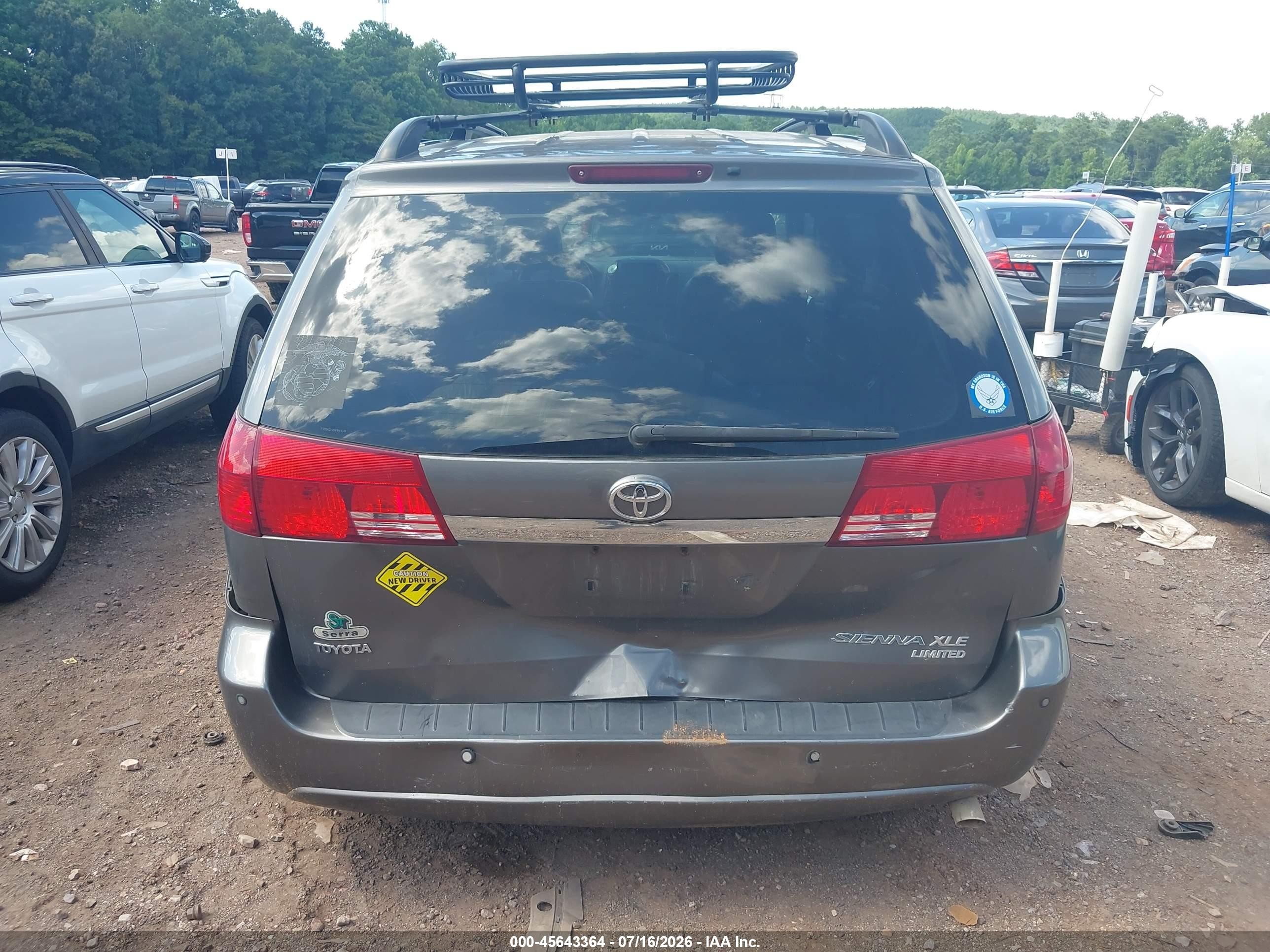 2004 Toyota Sienna Xle/xle Limited Gray vin: 5TDZA22C84S149329