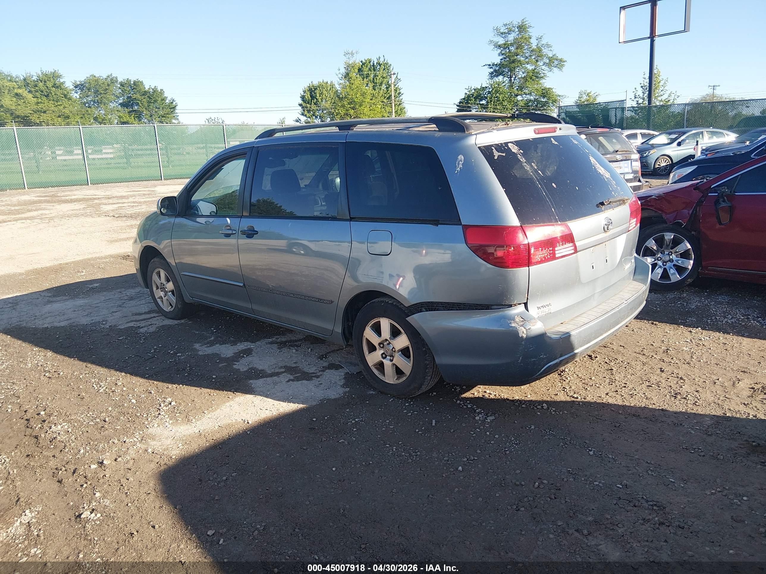 2004 Toyota Sienna Xle/xle Limited Blue vin: 5TDZA22C84S208489