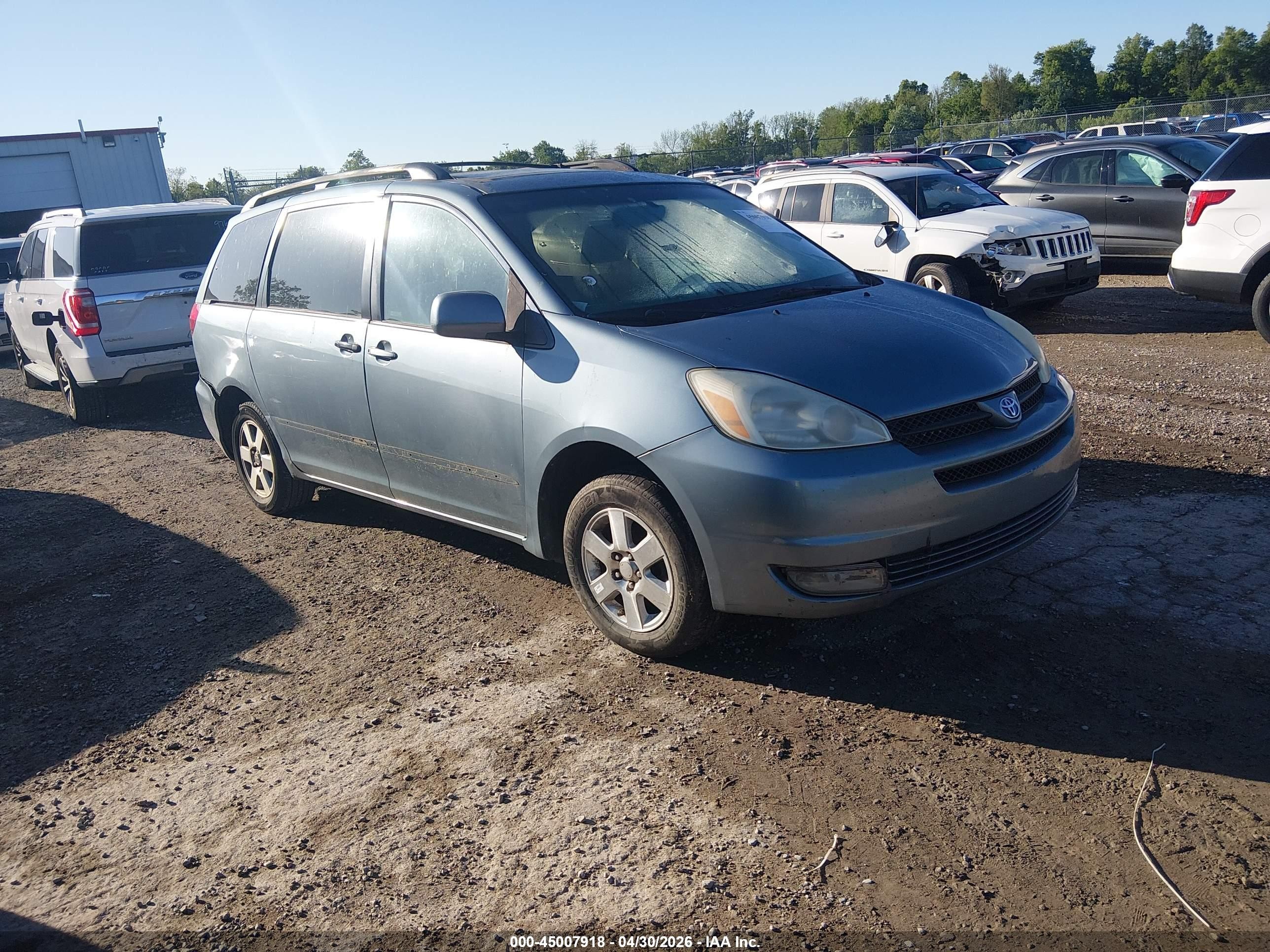 2004 Toyota Sienna Xle/xle Limited Blue vin: 5TDZA22C84S208489