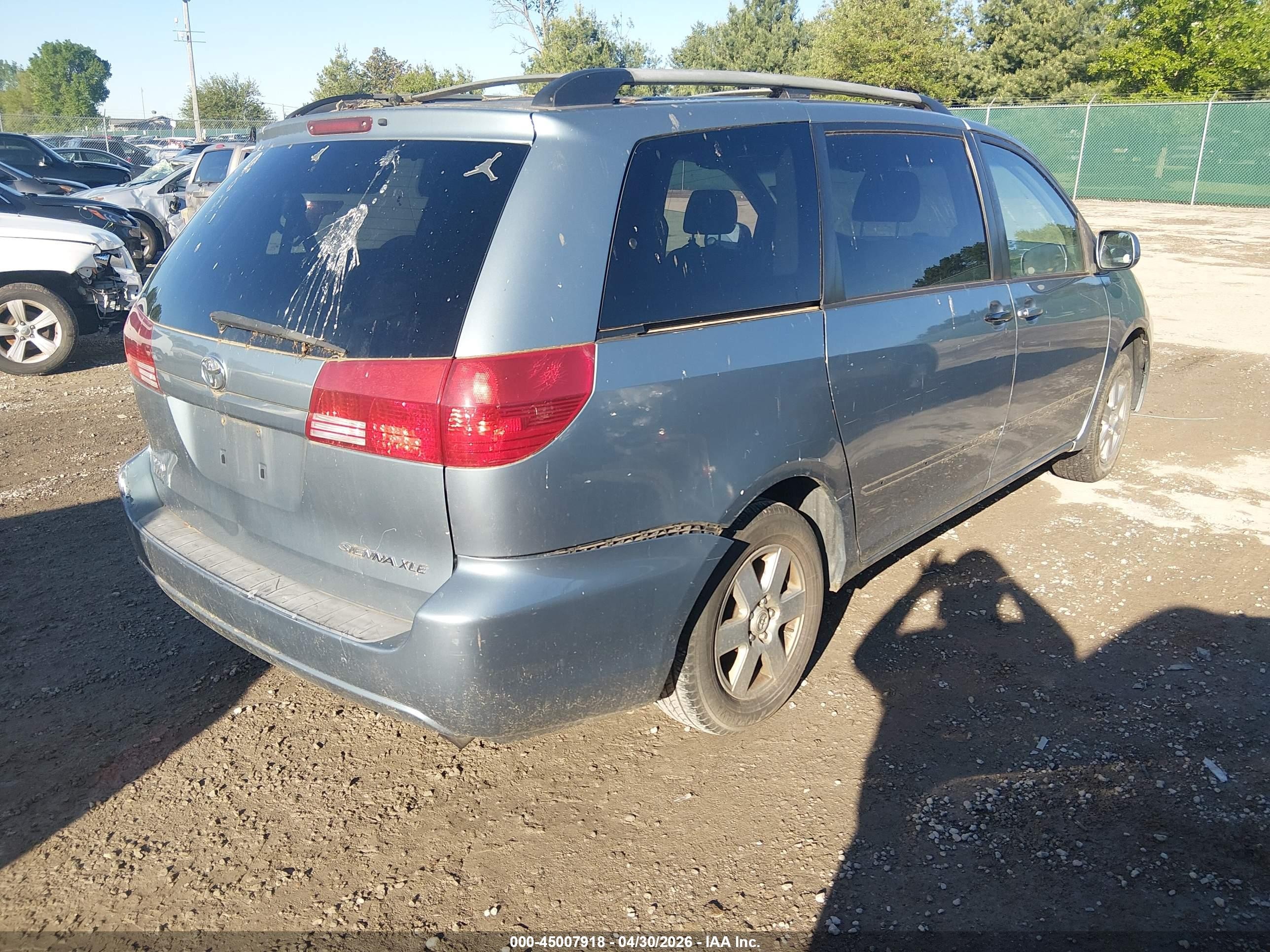 2004 Toyota Sienna Xle/xle Limited Blue vin: 5TDZA22C84S208489