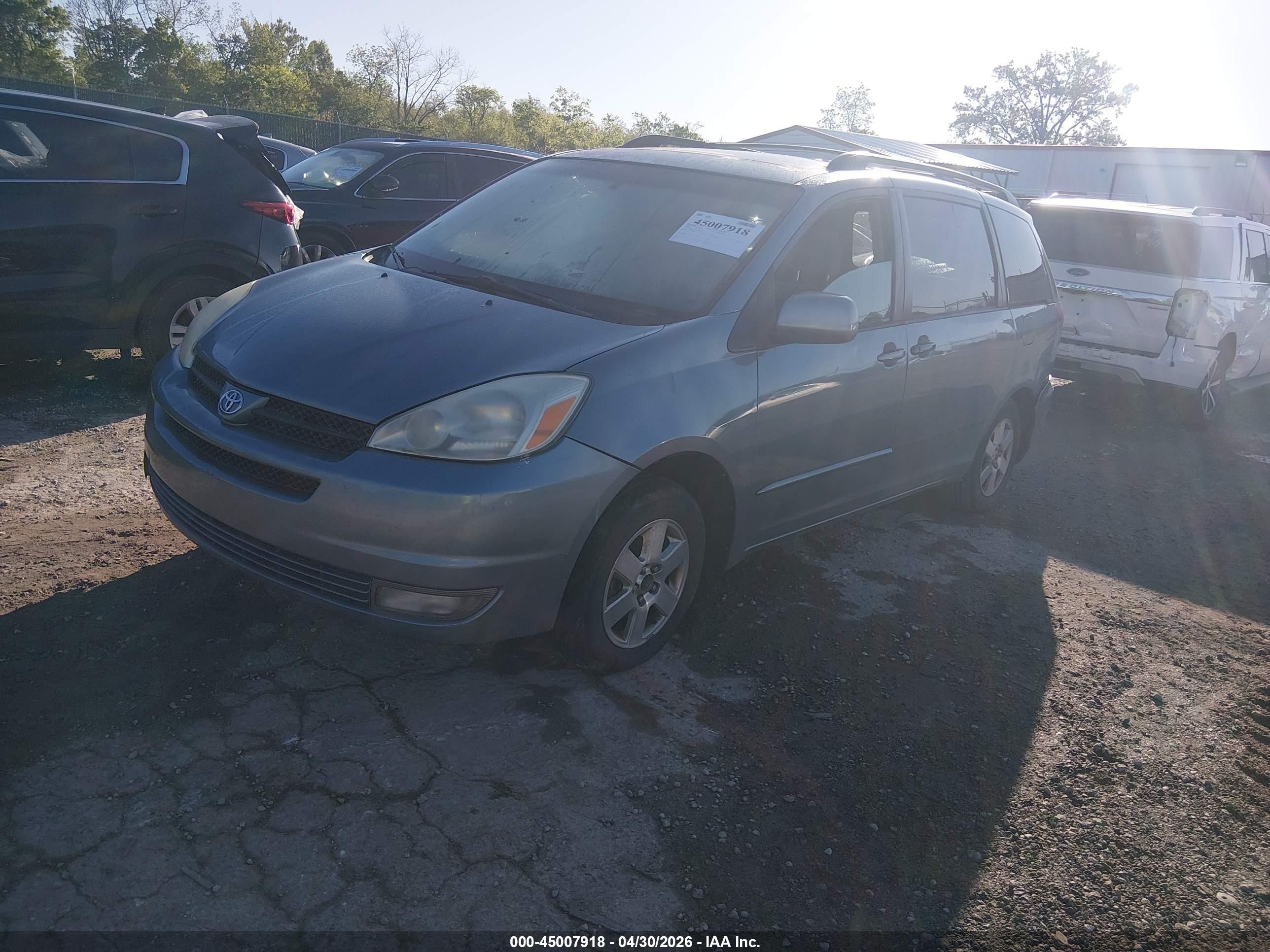 2004 Toyota Sienna Xle/xle Limited Blue vin: 5TDZA22C84S208489